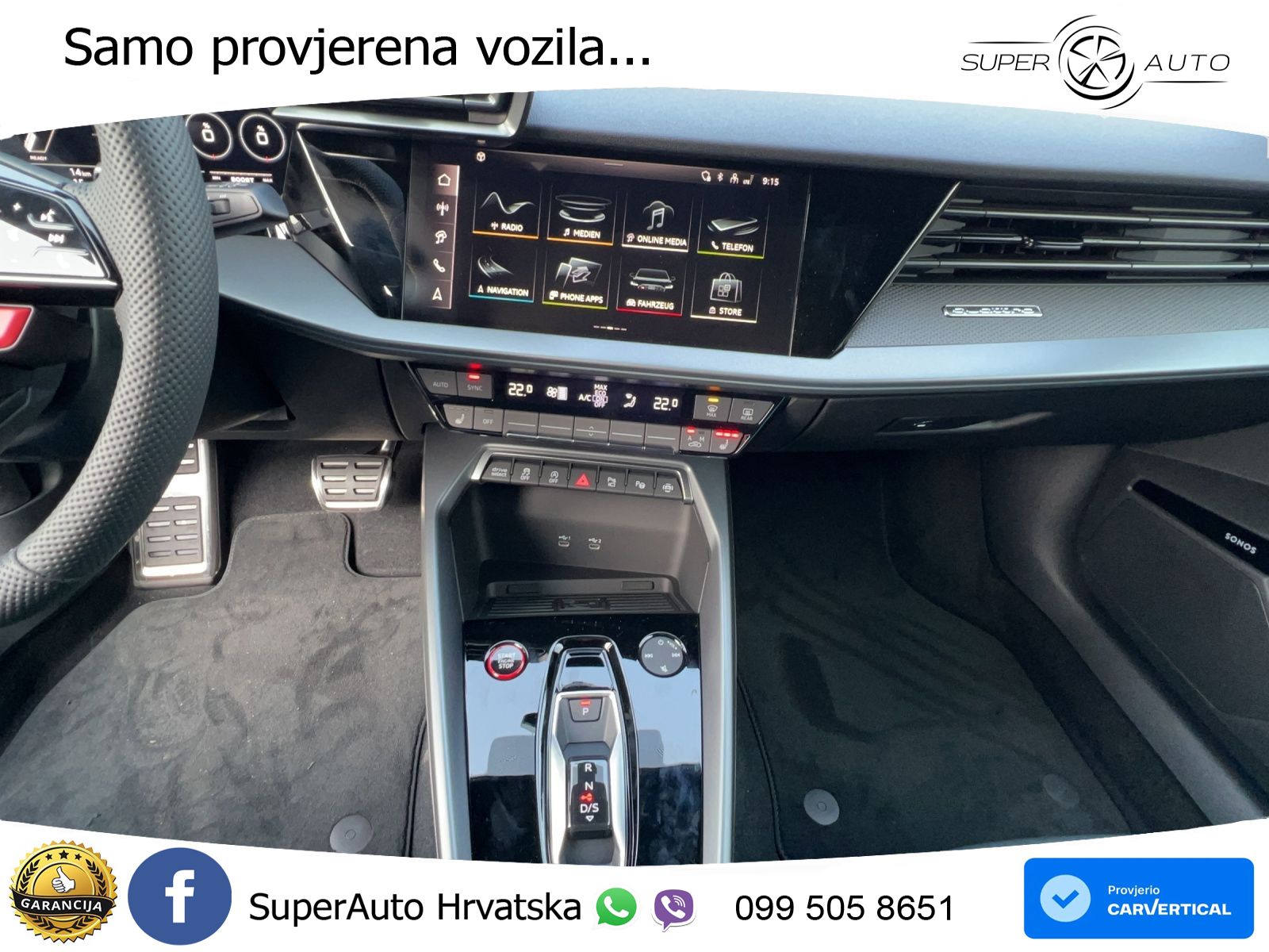 Audi RS3 Sedan 2.5 TFSI (400 KS) quattro S tronic LED+GR SJED+ACC