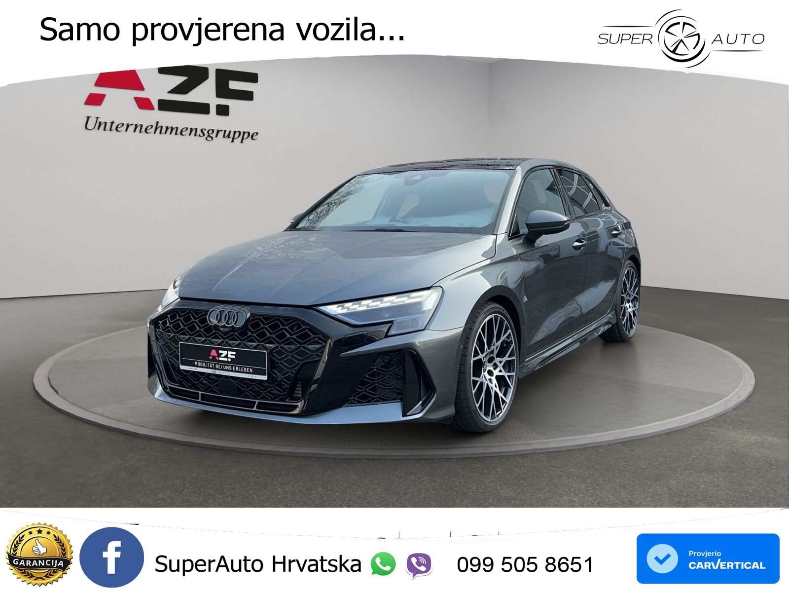Audi RS3 Sedan 2.5 TFSI (400 KS) quattro S tronic LED+GR SJED+ACC
