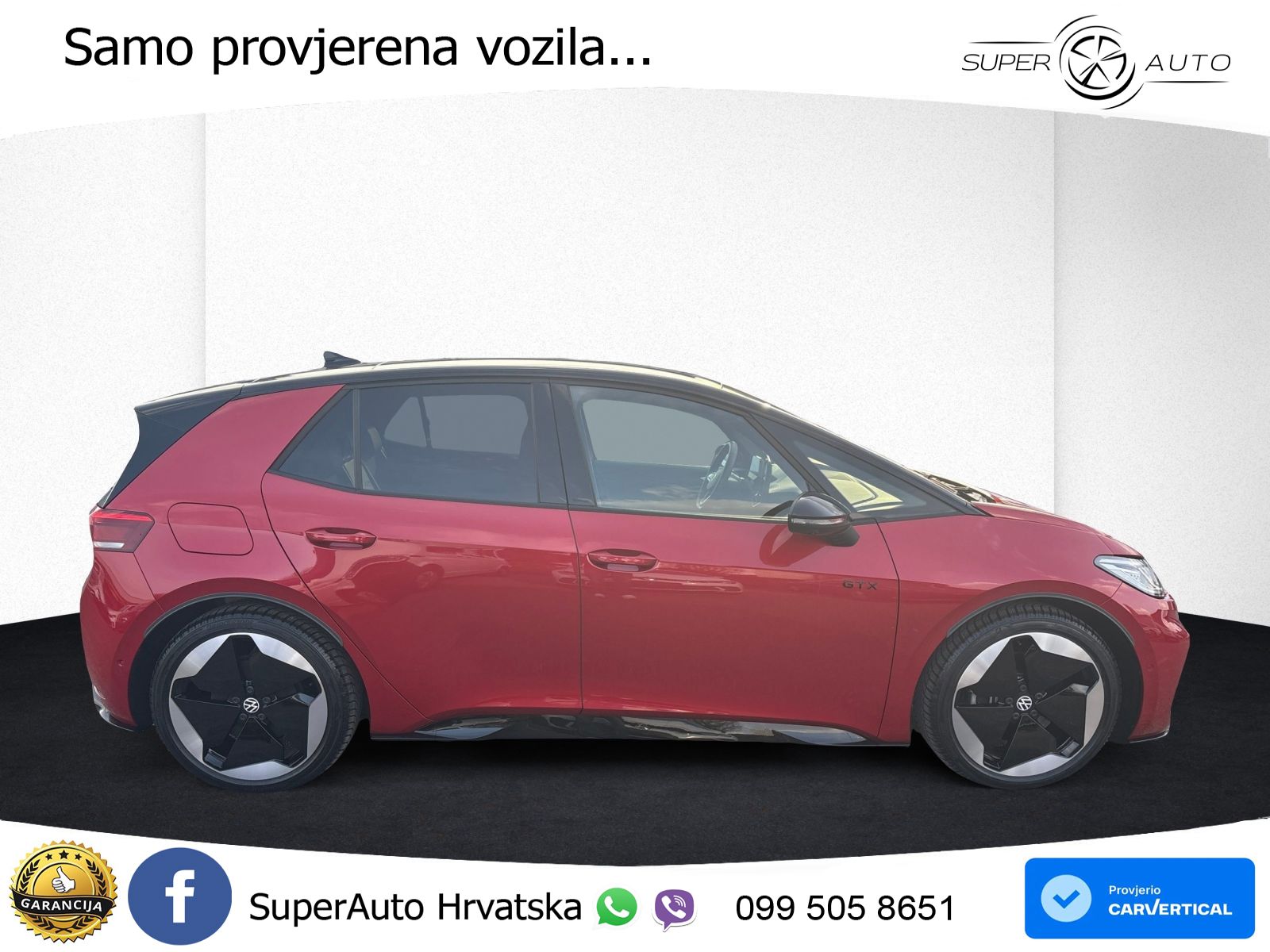 Volkswagen ID.3 GTX Performance 84 kWh (326 KS) LED+GR SJED+ACC