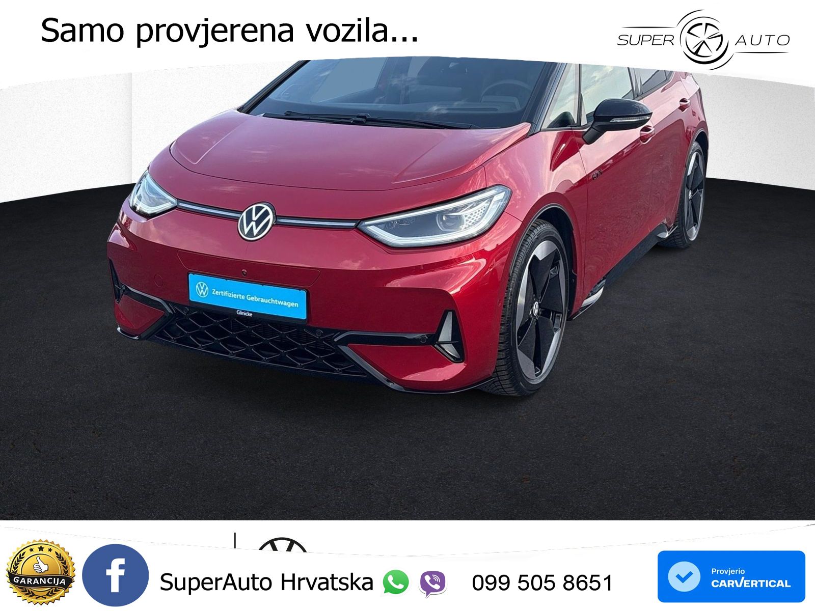 Volkswagen ID.3 GTX Performance 84 kWh (326 KS) LED+GR SJED+ACC
