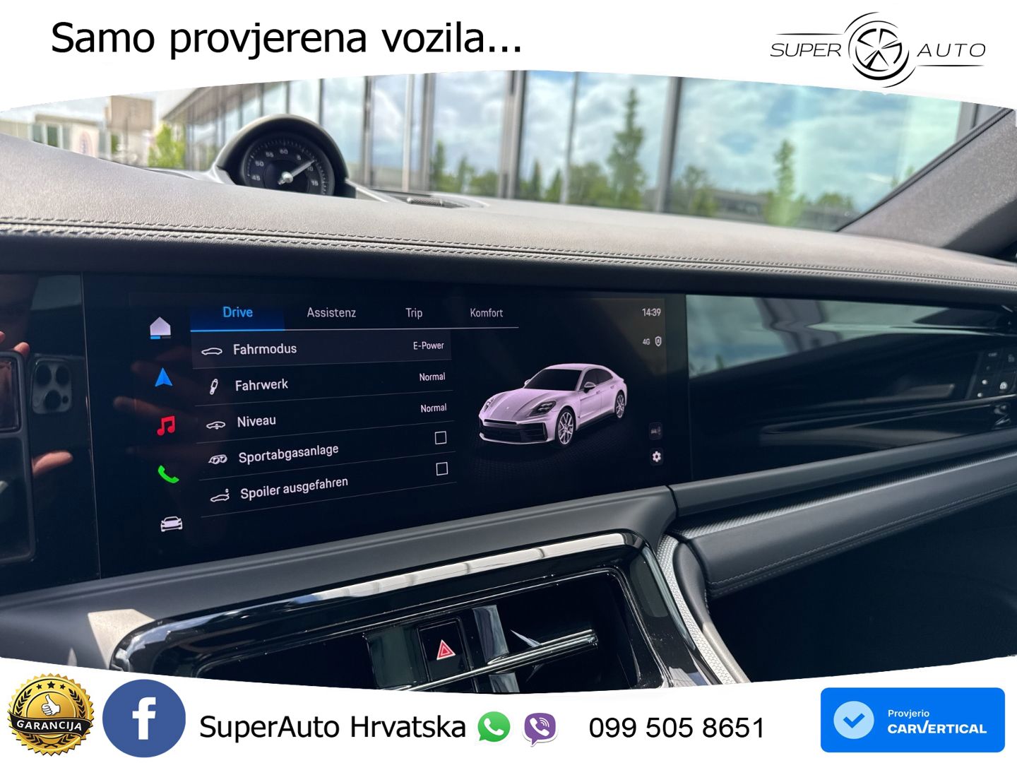 Porsche Panamera 4S 2.9 V6 (544 KS) E-Hybrid PDK ACC+HEAD+4xGR SJED+360+PANO