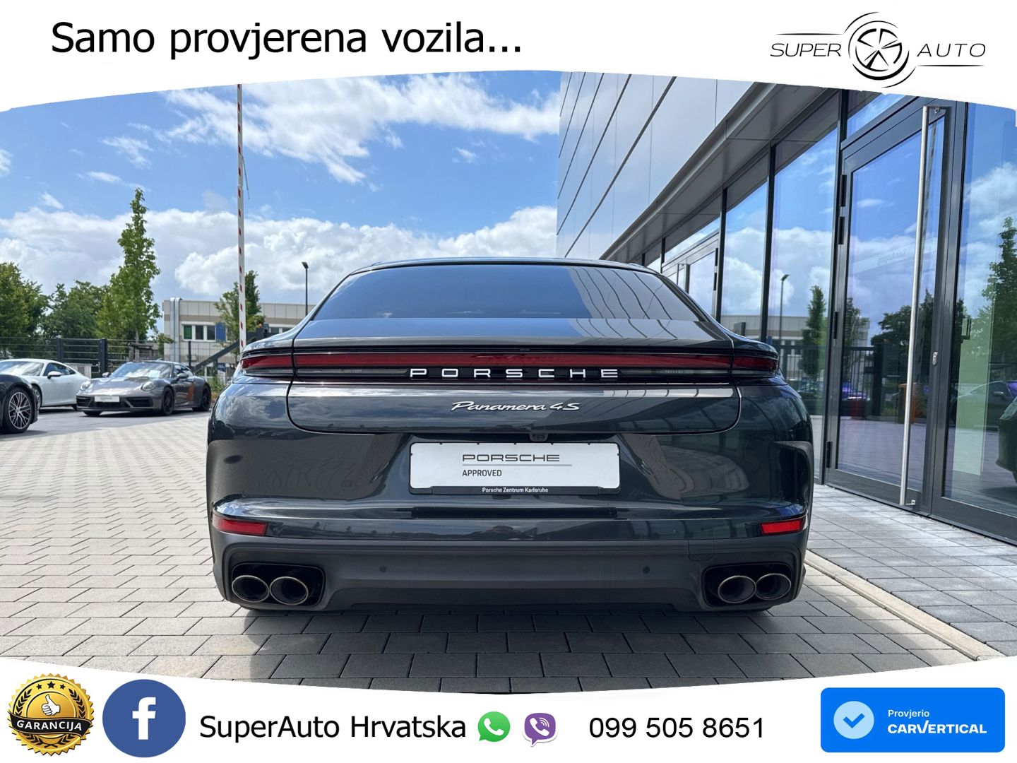 Porsche Panamera 4S 2.9 V6 (544 KS) E-Hybrid PDK ACC+HEAD+4xGR SJED+360+PANO
