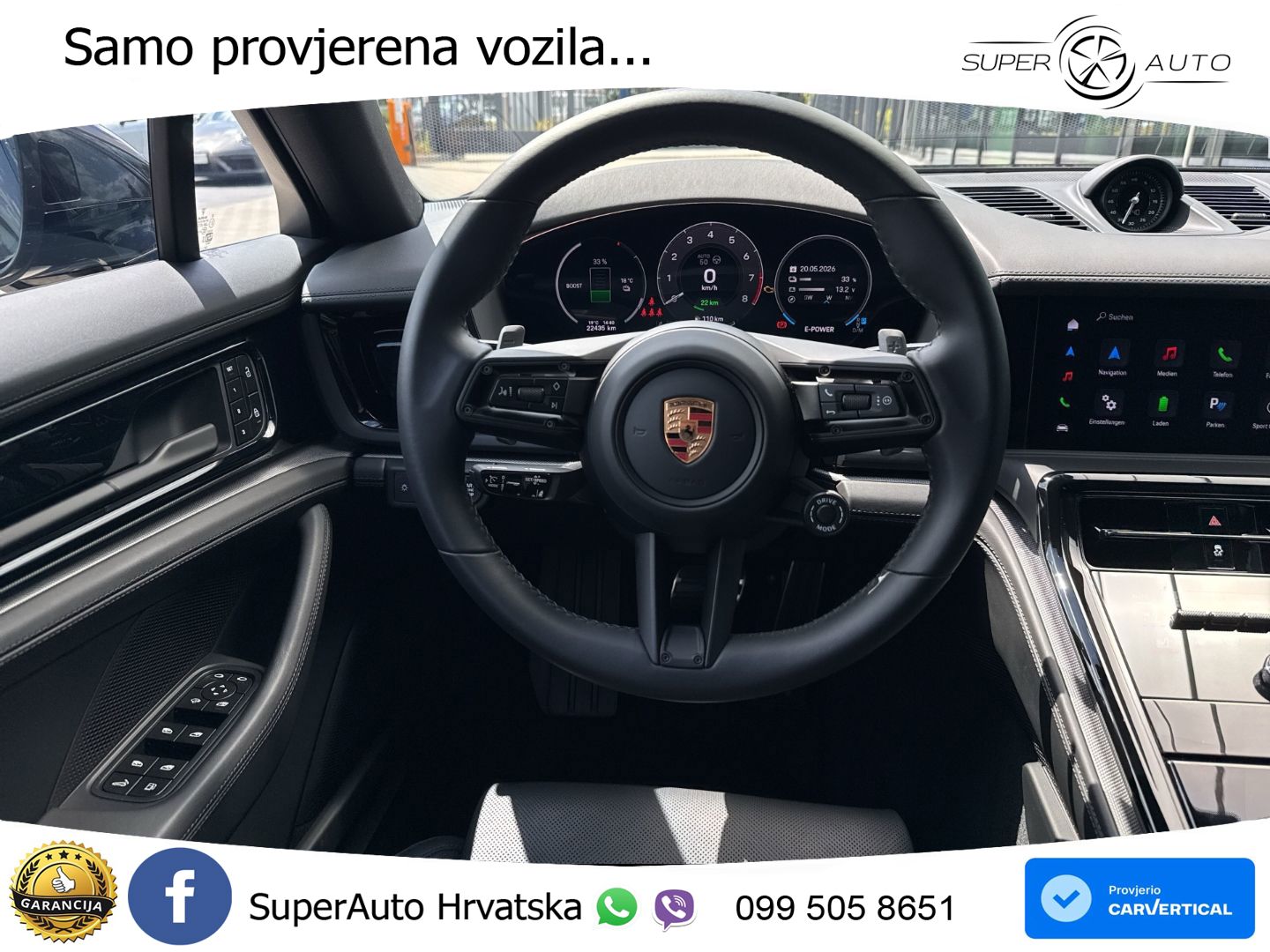 Porsche Panamera 4S 2.9 V6 (544 KS) E-Hybrid PDK ACC+HEAD+4xGR SJED+360+PANO