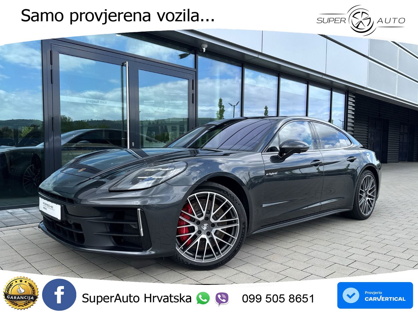 Porsche Panamera 4S 2.9 V6 (544 KS) E-Hybrid PDK ACC+HEAD+4xGR SJED+360+PANO