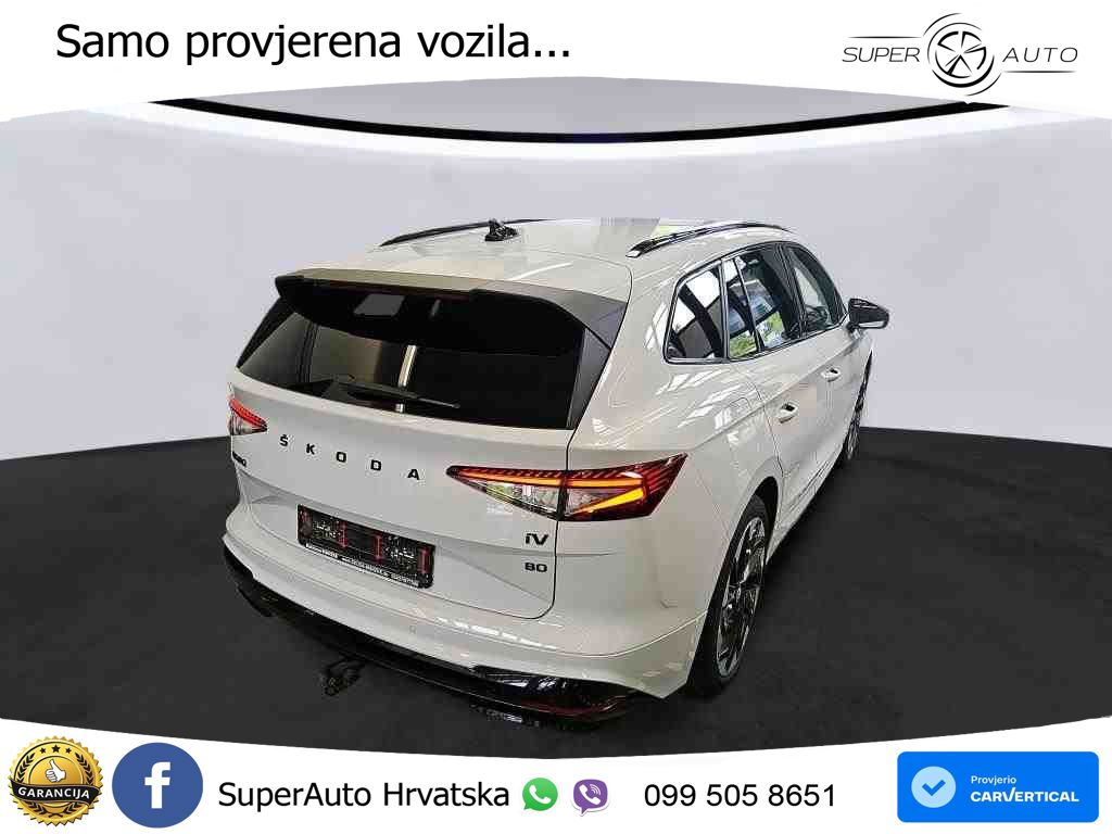 Škoda Enyaq iV 80 82 kWh (204 KS) SportLine LED+GR SJED+ACC