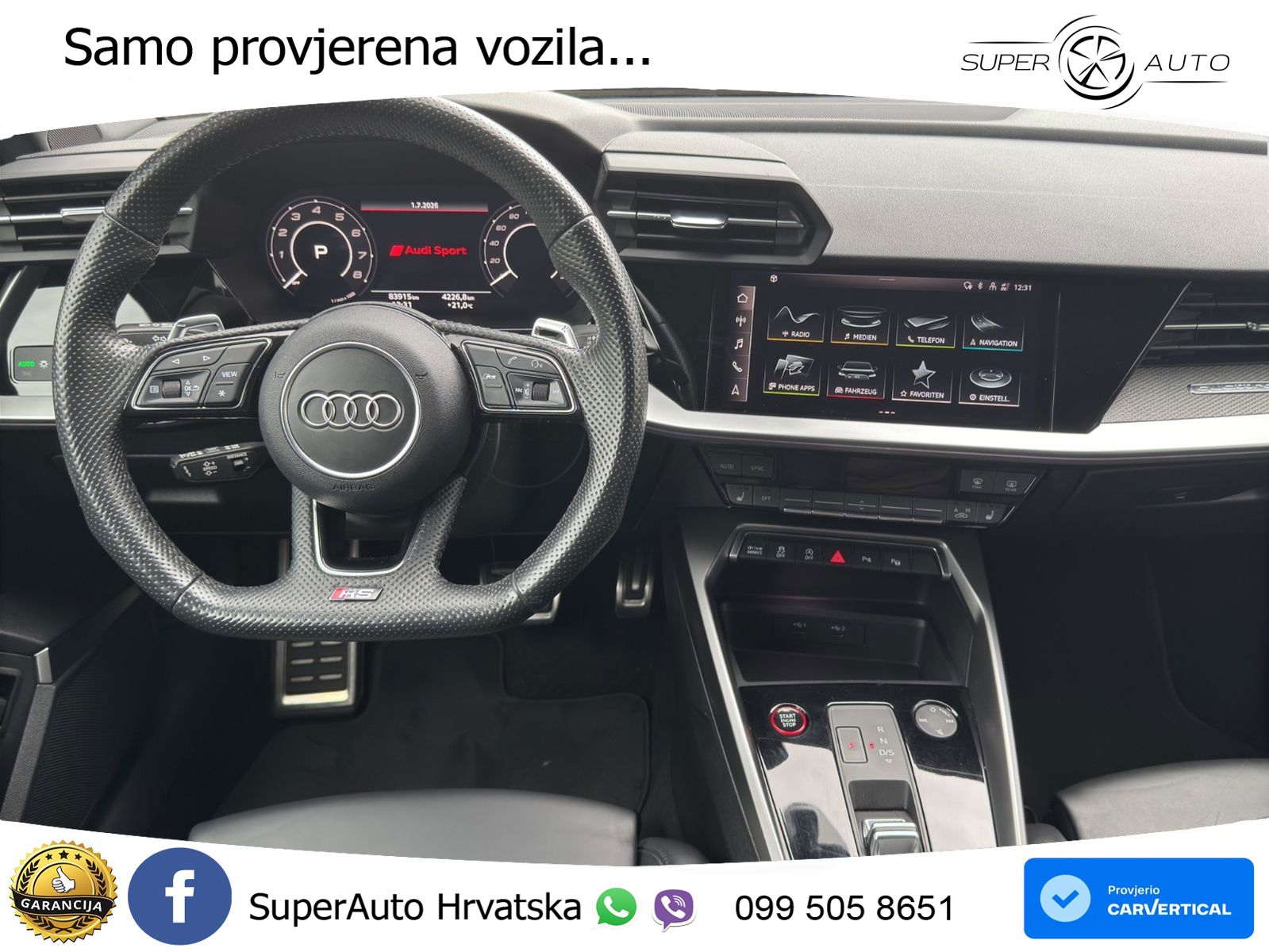 Audi RS3 Sportback 2.5 TFSI (400 KS) quattro S tronic