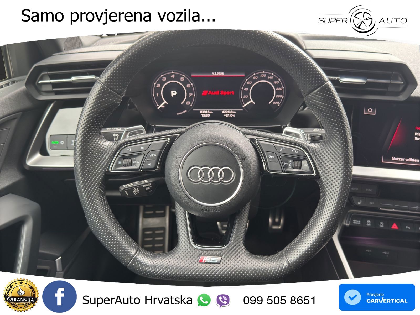 Audi RS3 Sportback 2.5 TFSI (400 KS) quattro S tronic