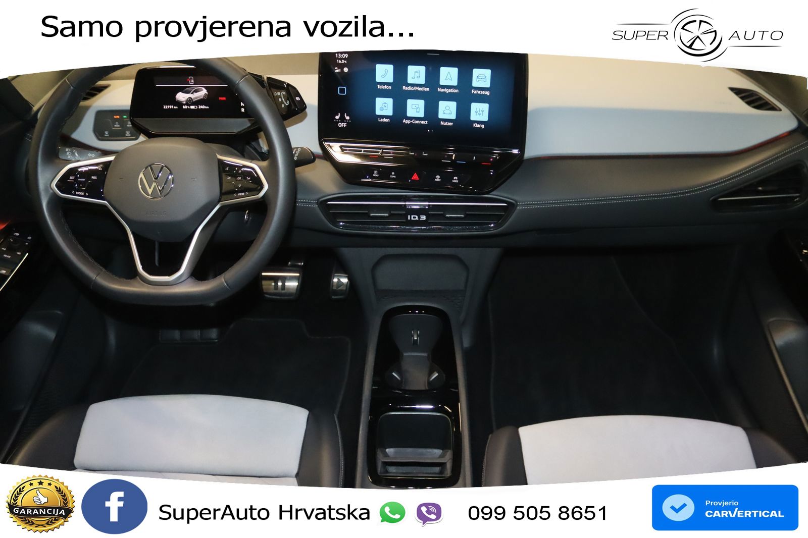Volkswagen ID.3 Pro 62 kWh (204 KS) LED+GR SJED+ACC