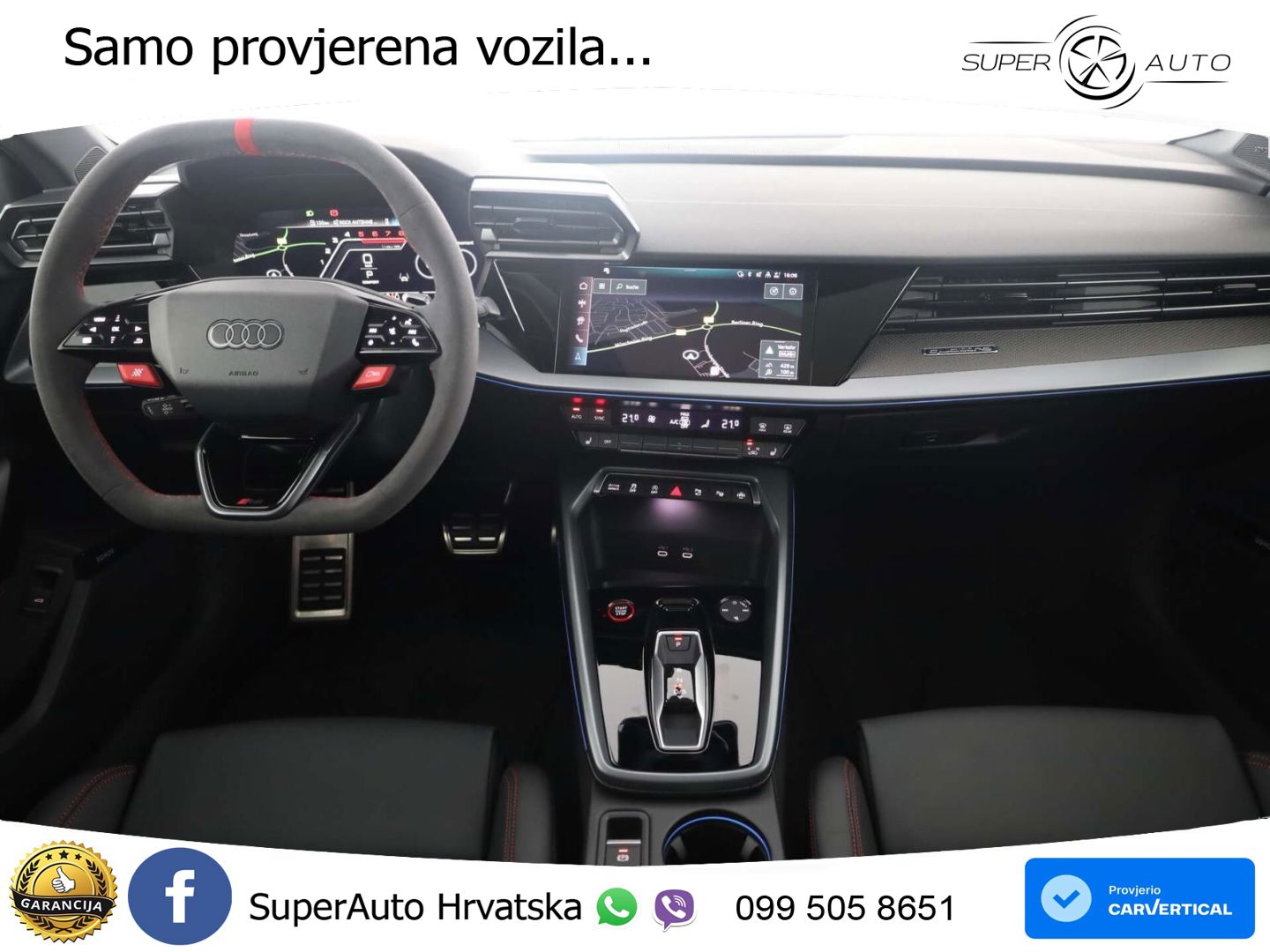 Audi RS3 Sedan 2.5 TFSI (400 KS) quattro S tronic LED+GR SJED+ACC