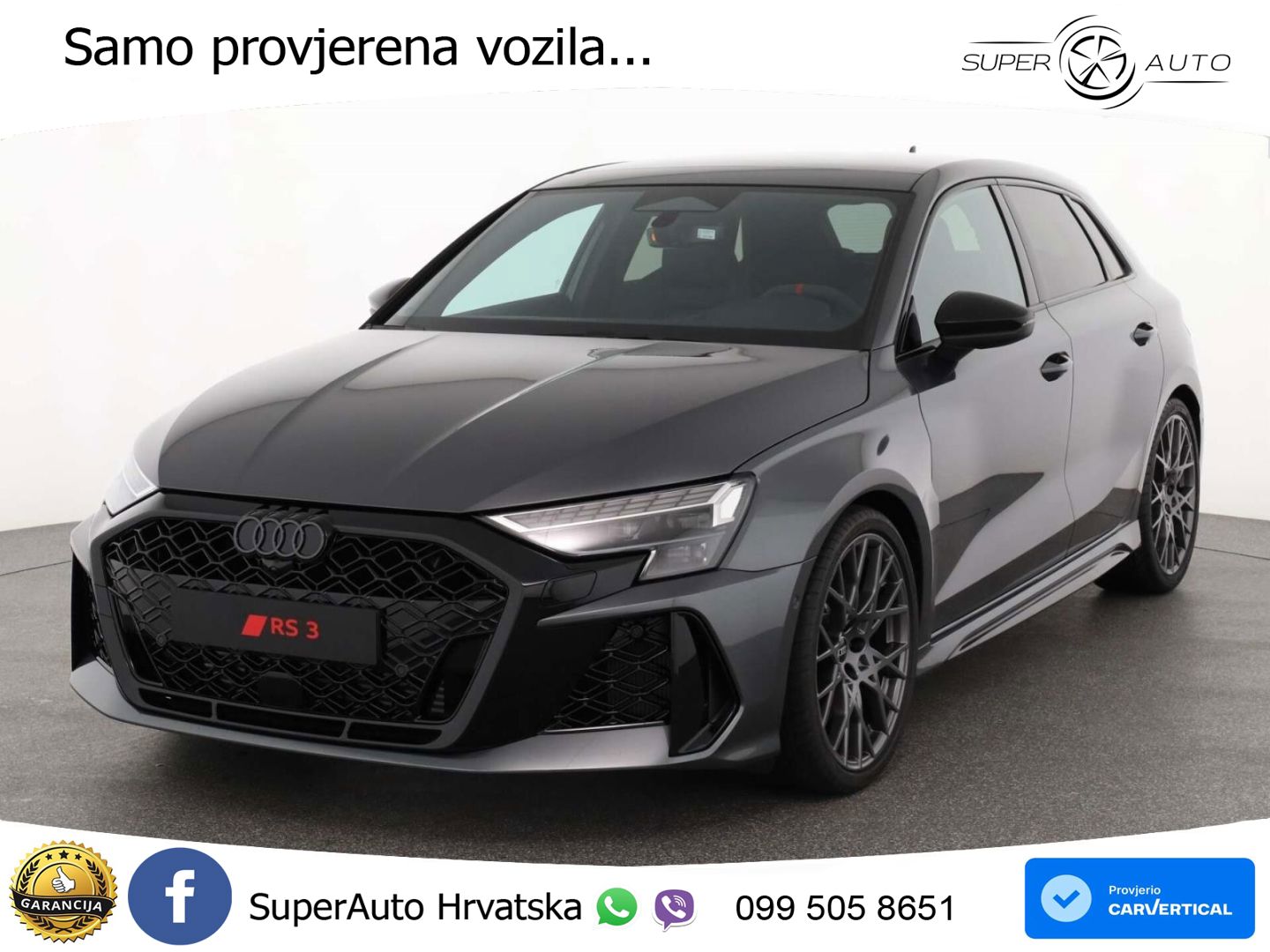 Audi RS3 Sedan 2.5 TFSI (400 KS) quattro S tronic LED+GR SJED+ACC