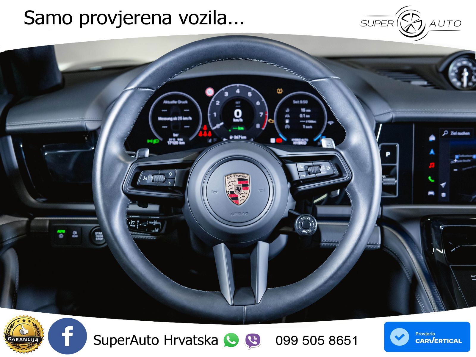 Porsche Panamera 4S 2.9 V6 (544 KS) E-Hybrid PDK ACC+HEAD+4xGR SJED+360+PANO