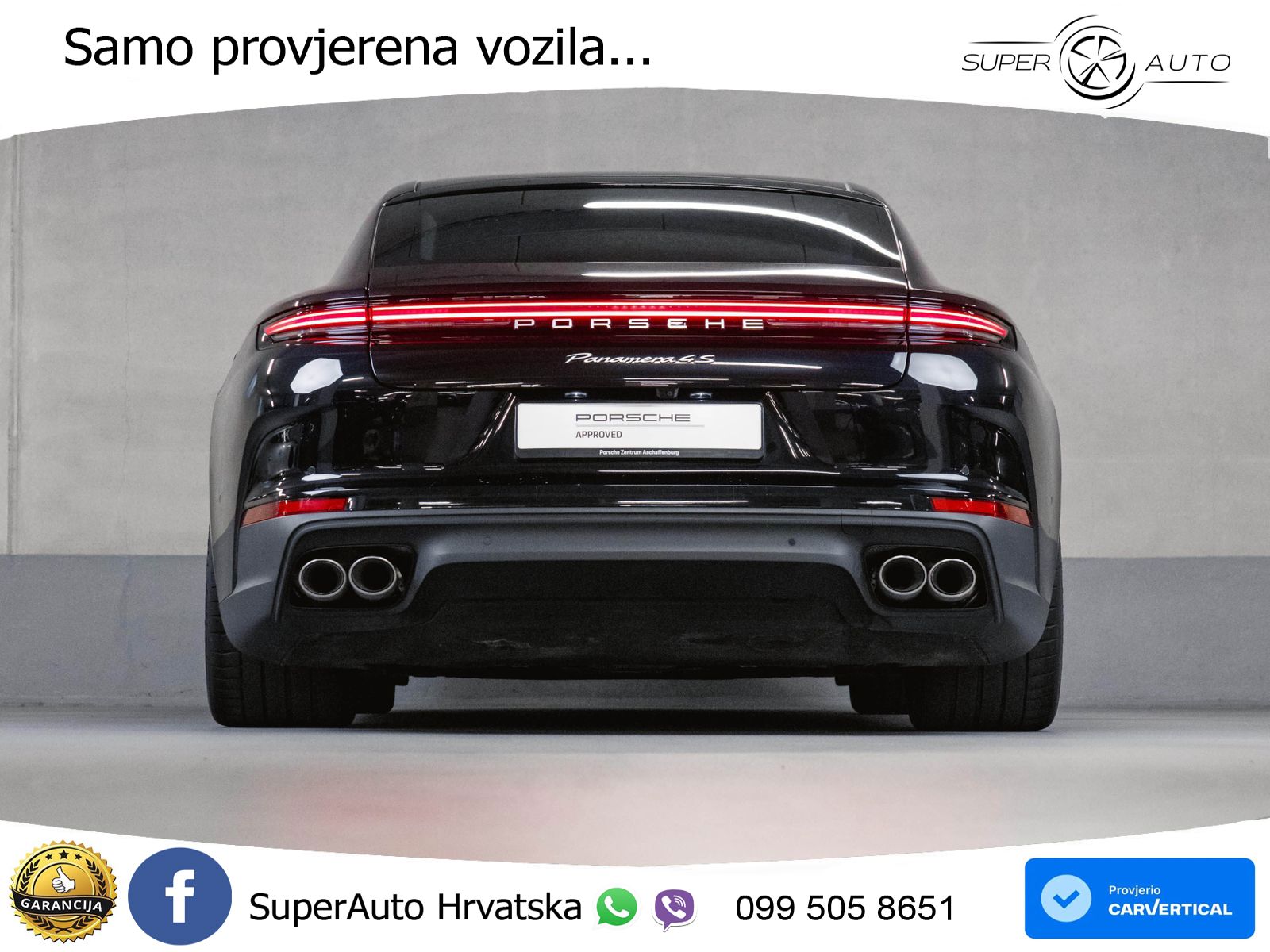 Porsche Panamera 4S 2.9 V6 (544 KS) E-Hybrid PDK ACC+HEAD+4xGR SJED+360+PANO