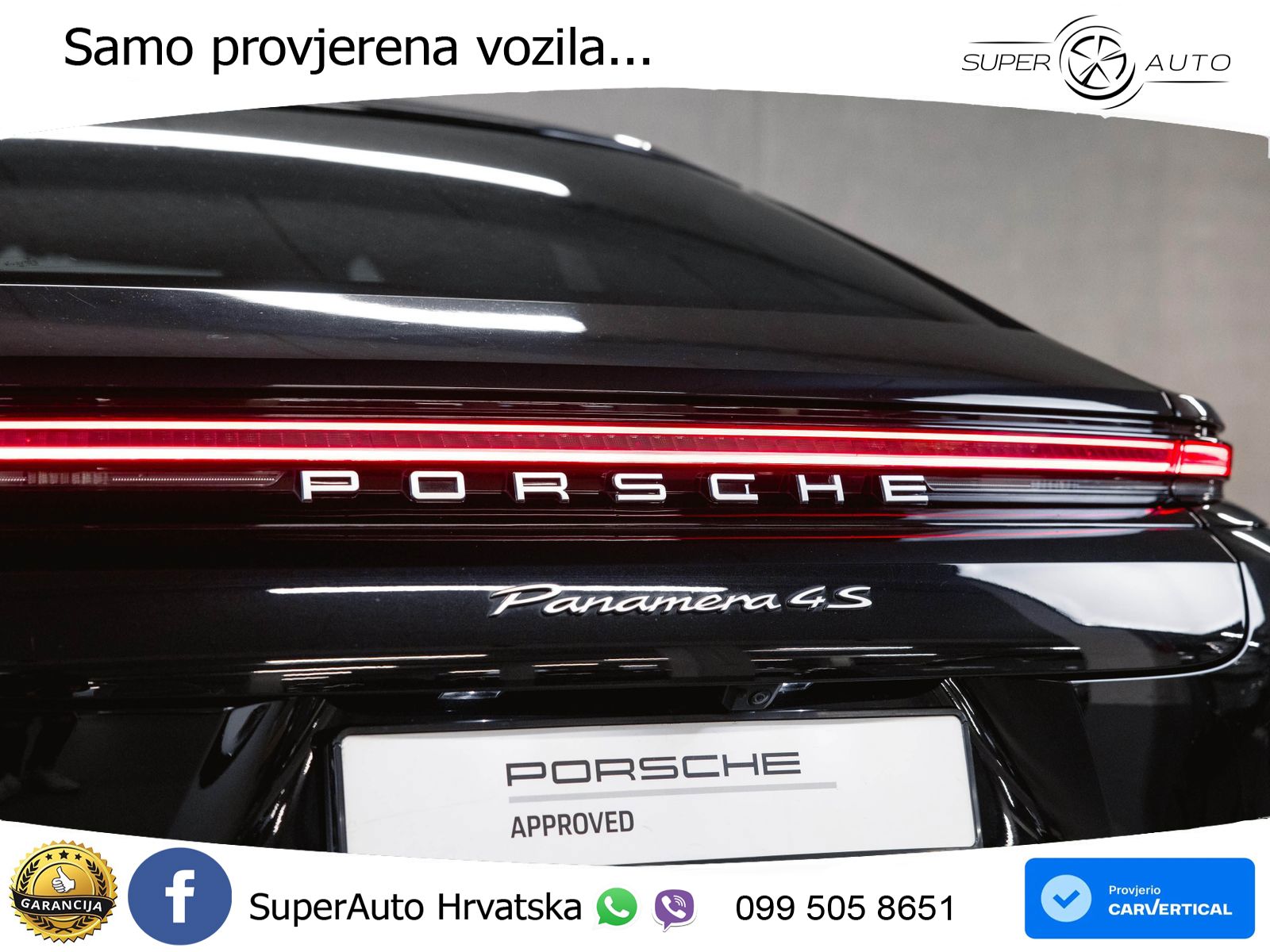 Porsche Panamera 4S 2.9 V6 (544 KS) E-Hybrid PDK ACC+HEAD+4xGR SJED+360+PANO