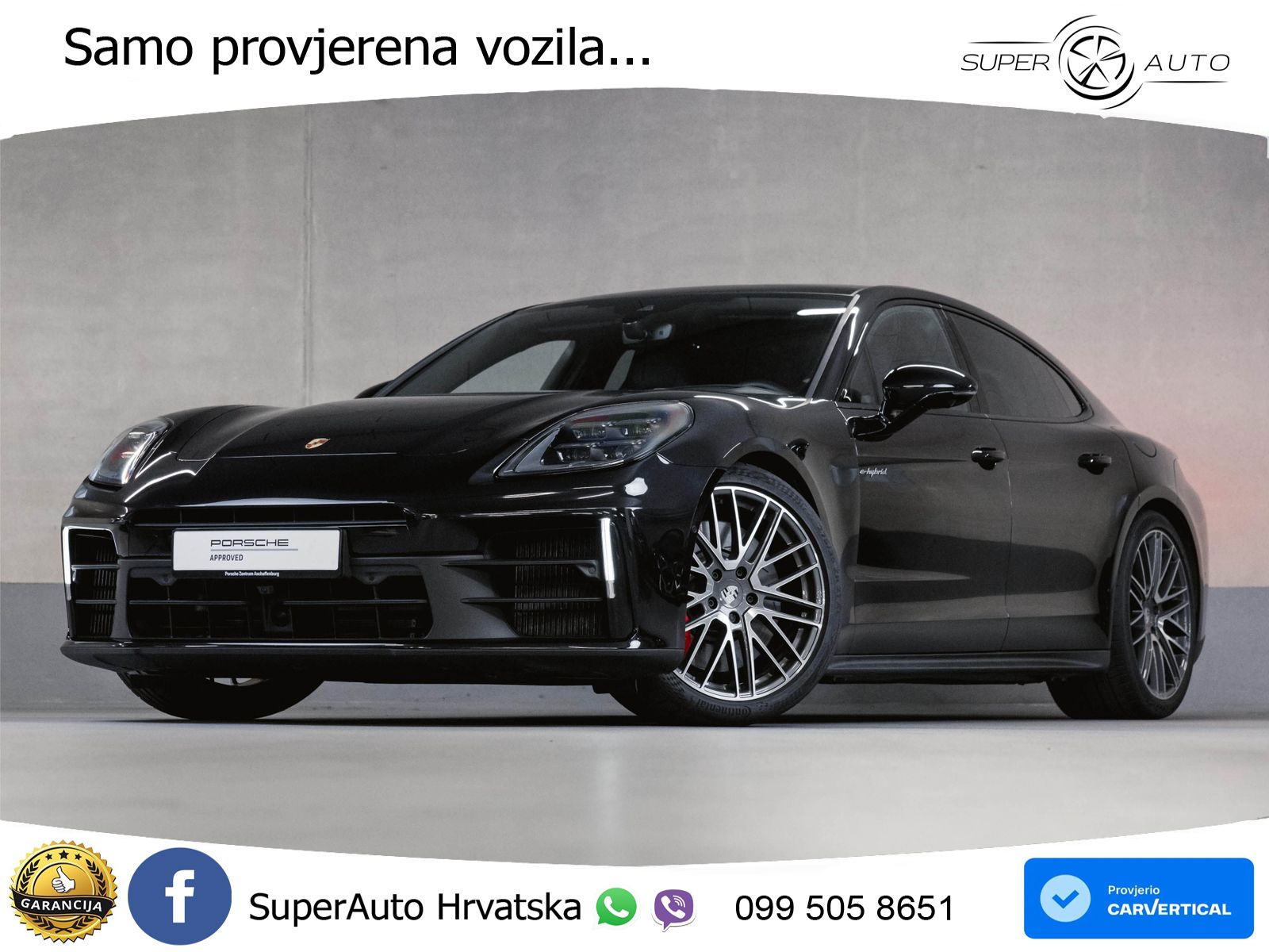 Porsche Panamera 4S 2.9 V6 (544 KS) E-Hybrid PDK ACC+HEAD+4xGR SJED+360+PANO