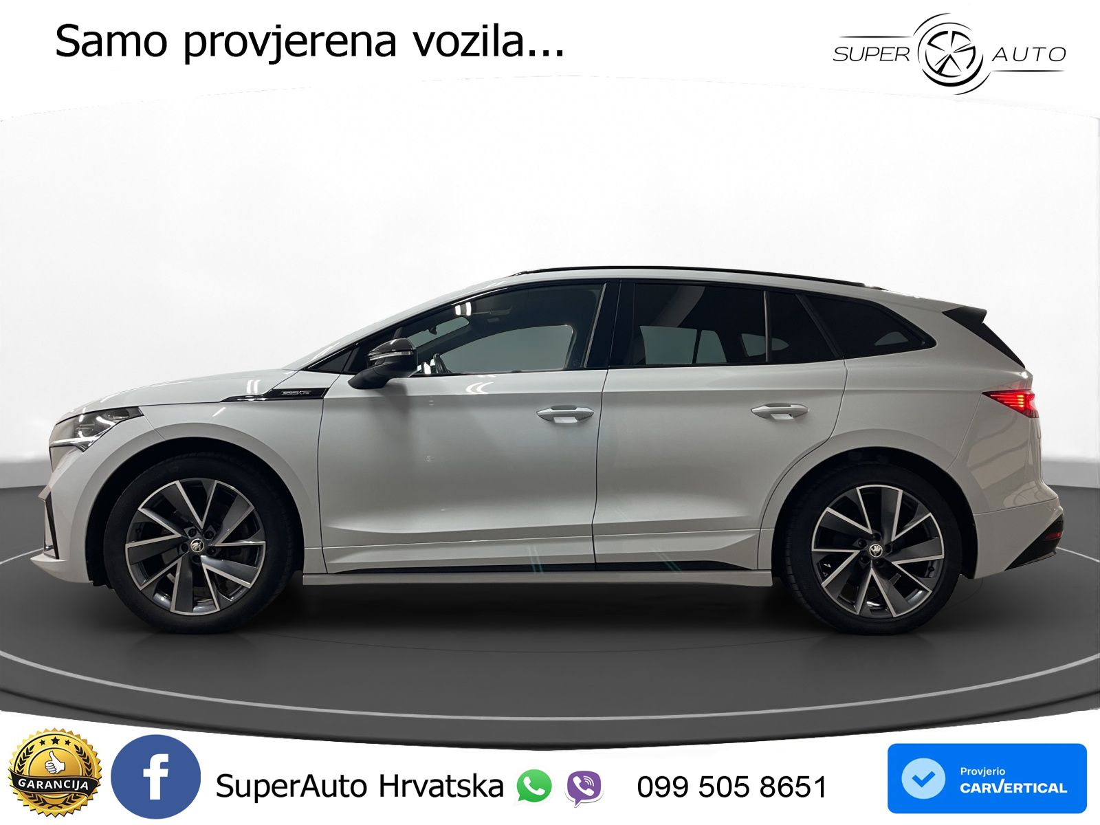 Škoda Enyaq iV 80 82 kWh (204 KS) SportLine LED+GR SJED+ACC