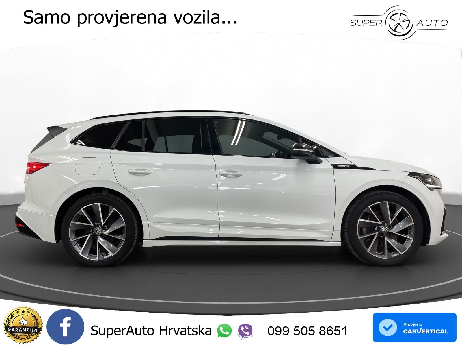 Škoda Enyaq iV 80 82 kWh (204 KS) SportLine LED+GR SJED+ACC