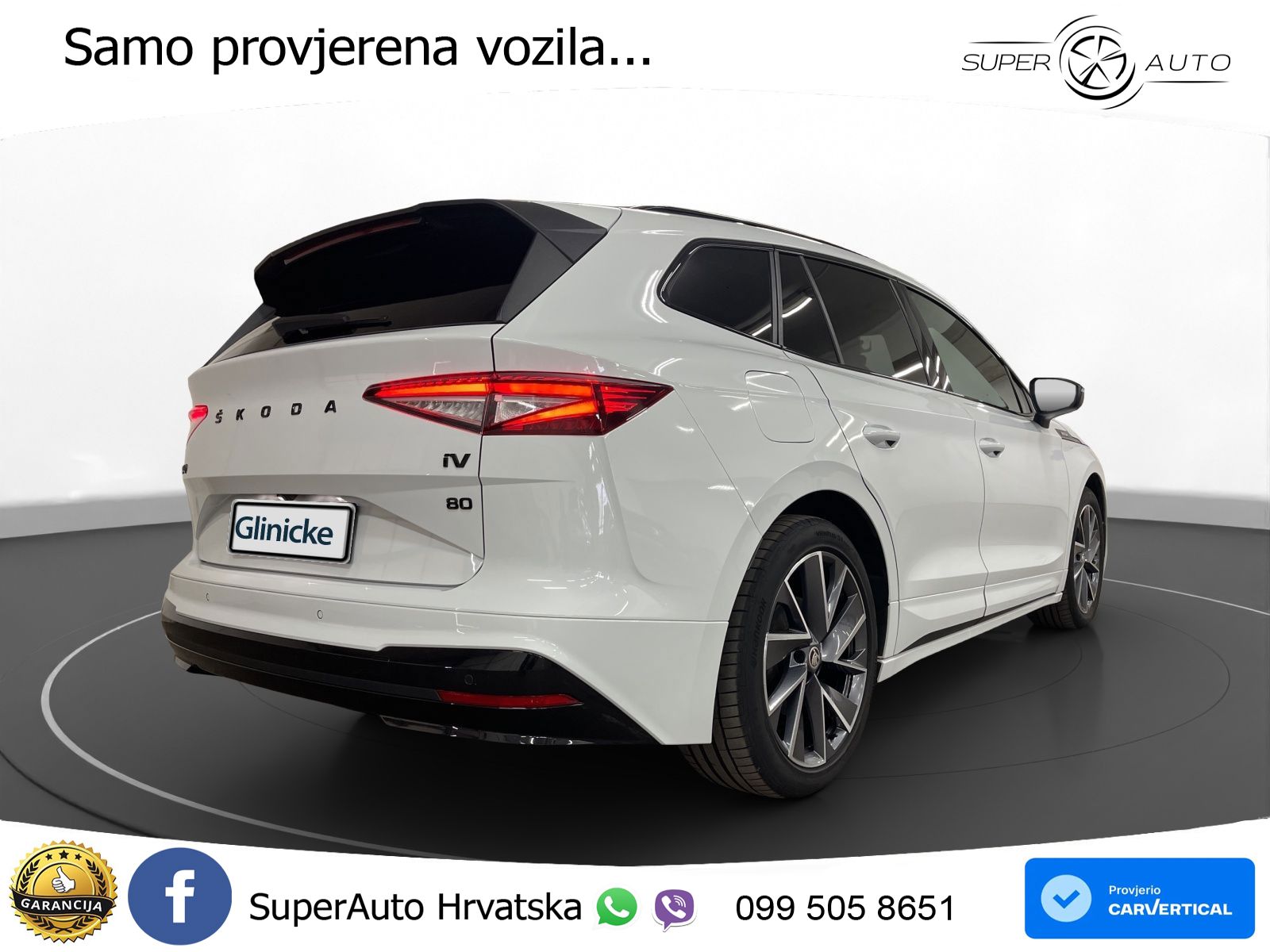 Škoda Enyaq iV 80 82 kWh (204 KS) SportLine LED+GR SJED+ACC