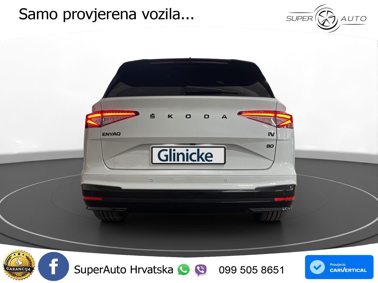 Škoda Enyaq iV 80 82 kWh (204 KS) SportLine LED+GR SJED+ACC