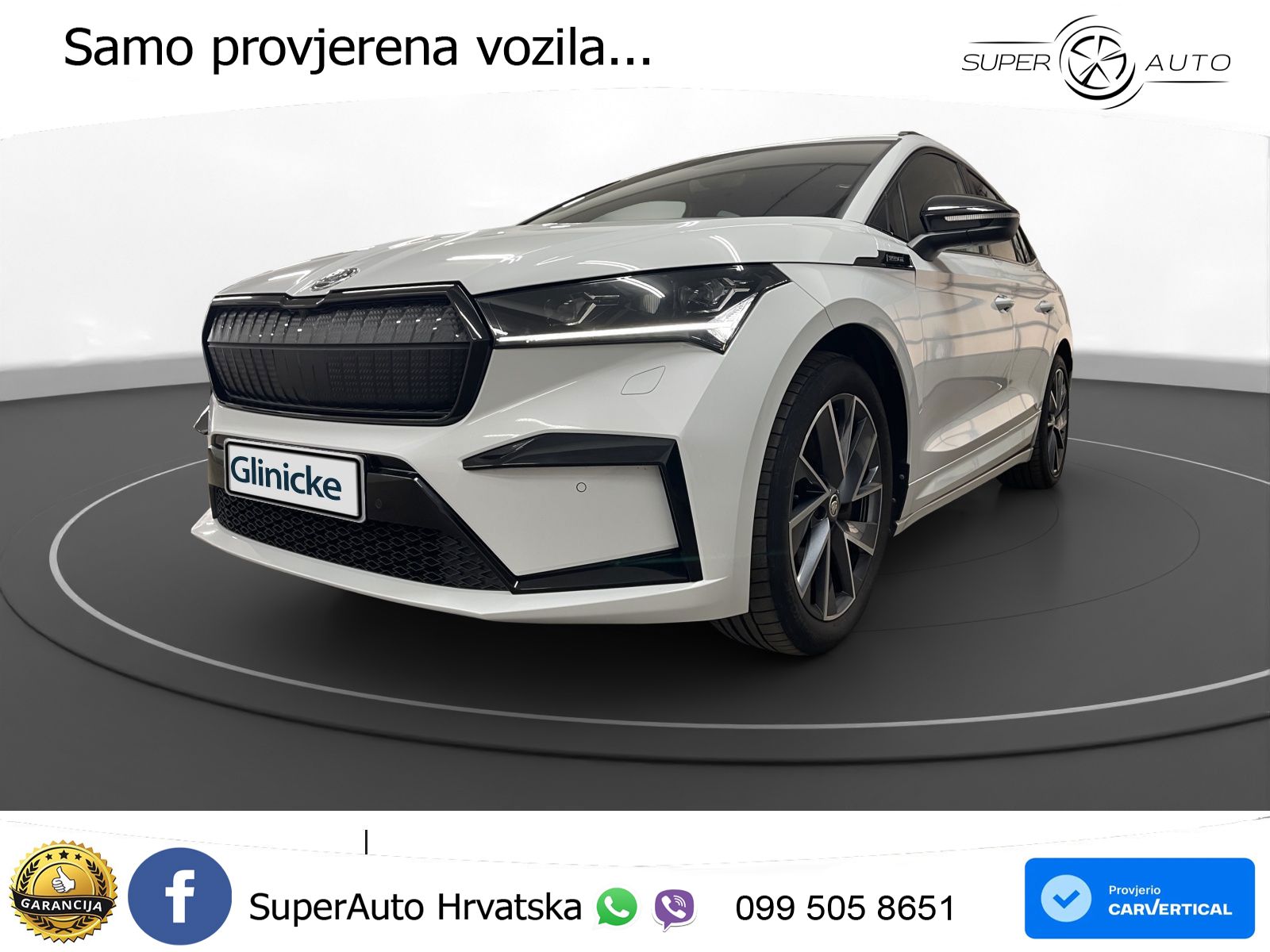 Škoda Enyaq iV 80 82 kWh (204 KS) SportLine LED+GR SJED+ACC