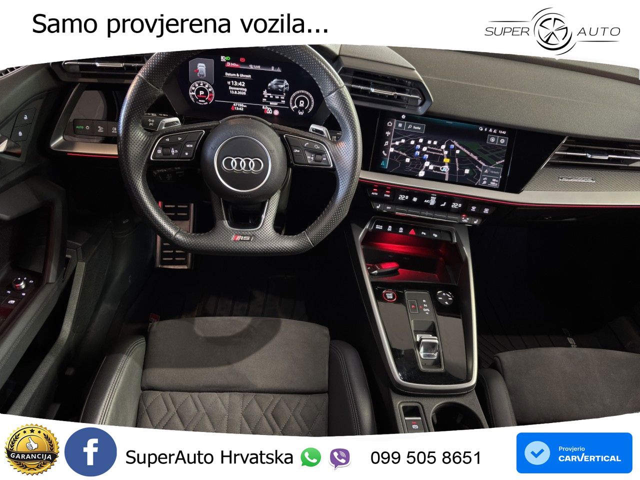 Audi RS3 Sportback 2.5 TFSI (400 KS) quattro S tronic LED+GR SJED+ACC