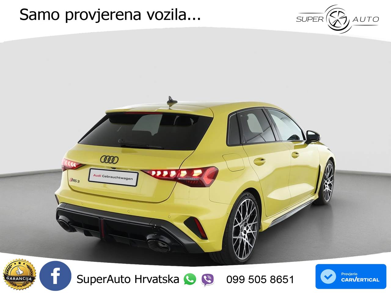 Audi RS3 Sedan 2.5 TFSI (400 KS) quattro S tronic LED+GR SJED+ACC