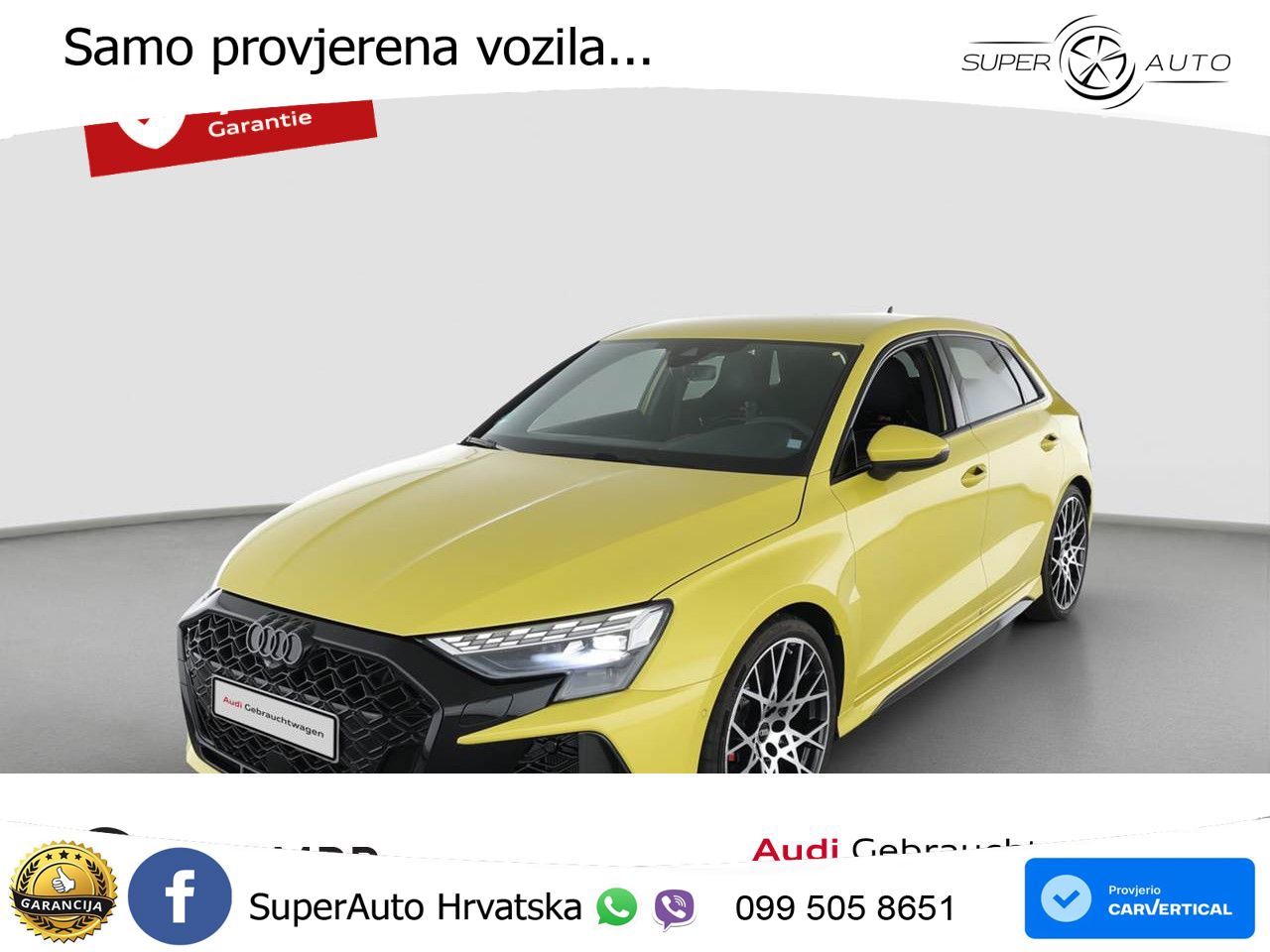 Audi RS3 Sedan 2.5 TFSI (400 KS) quattro S tronic LED+GR SJED+ACC