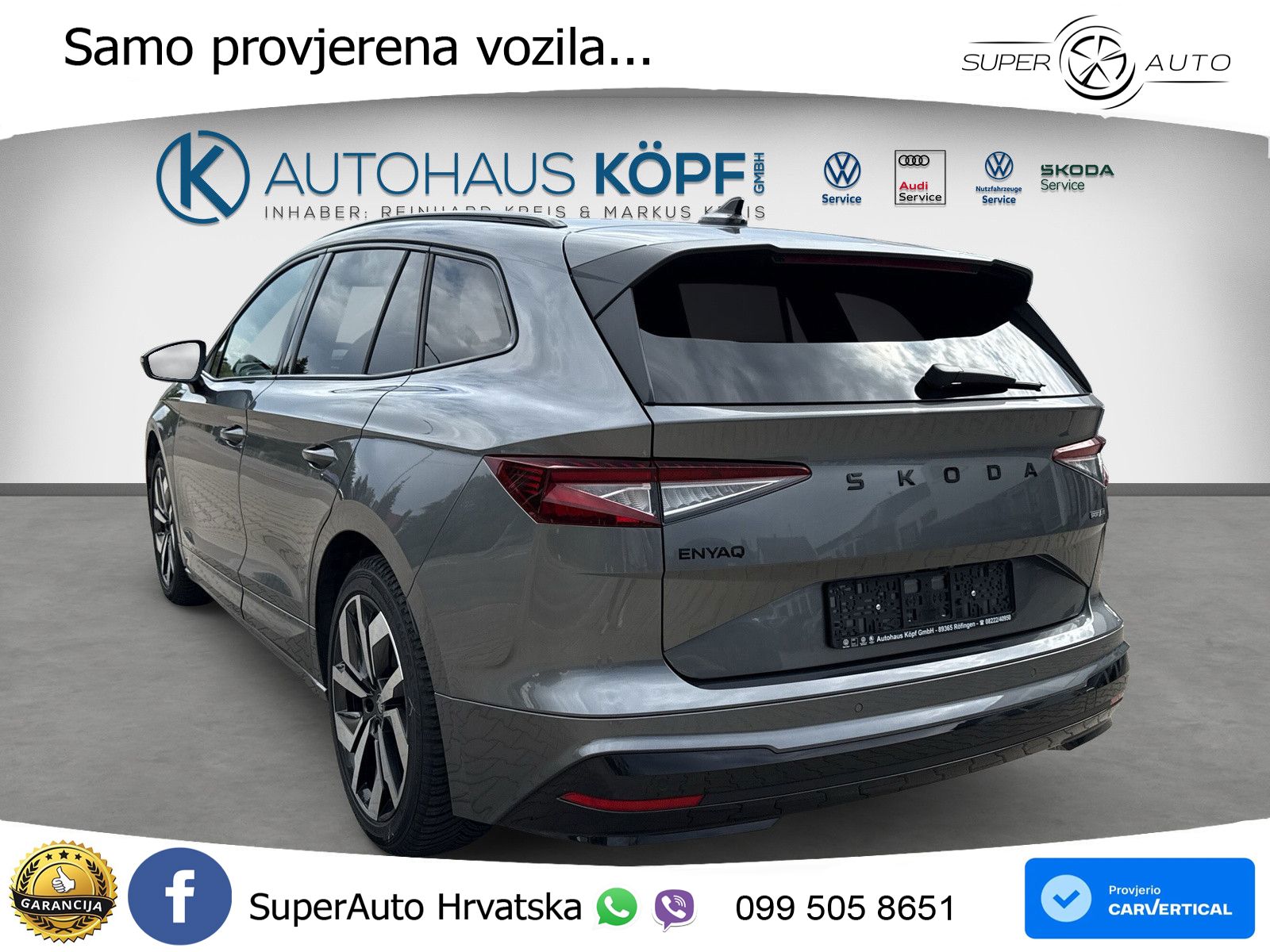 Škoda Enyaq 85 82 kWh (286 KS) SportLine