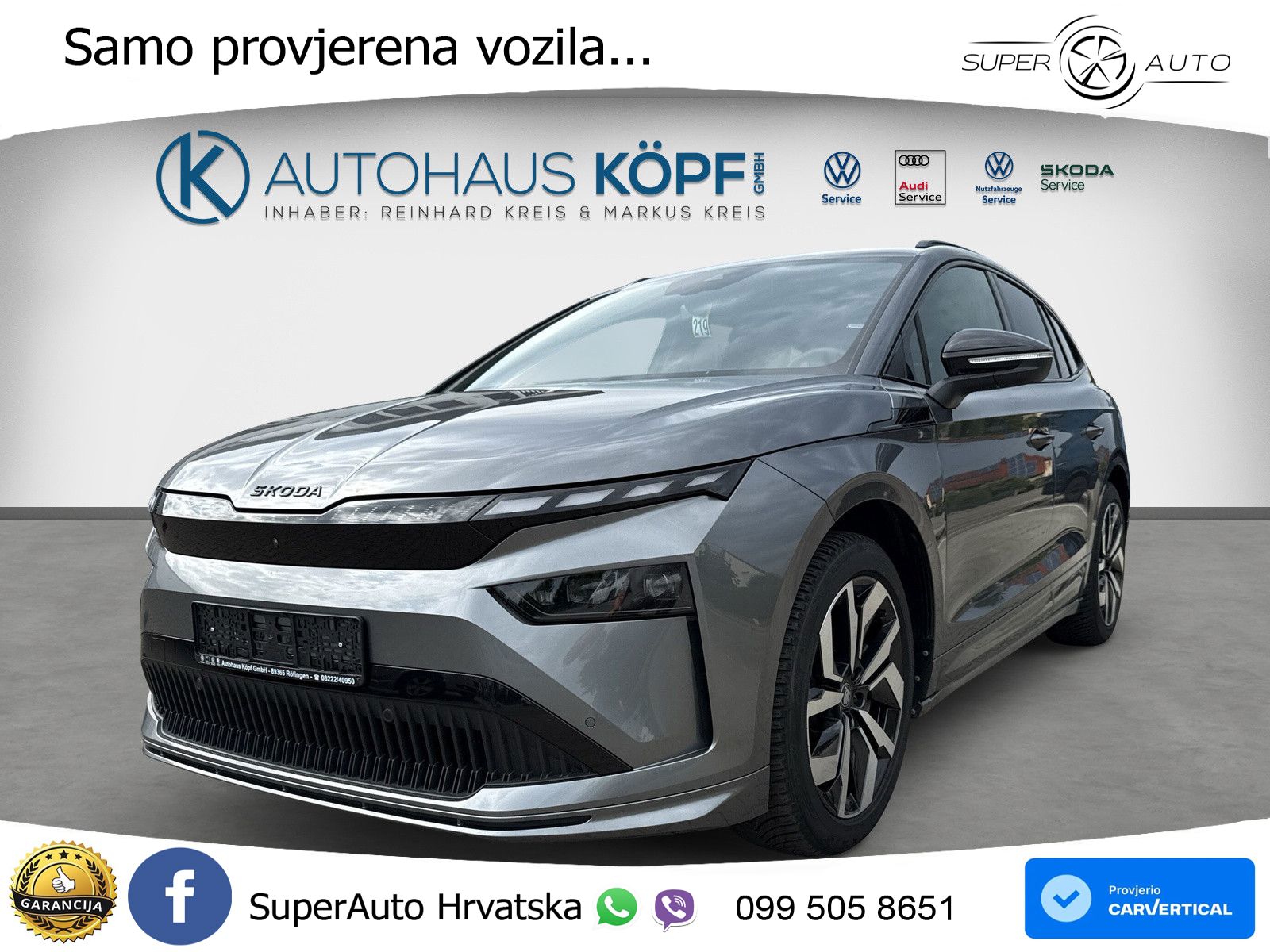 Škoda Enyaq 85 82 kWh (286 KS) SportLine