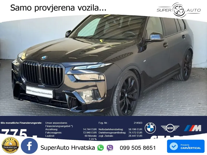 BMW X7 40d (352 KS) xDrive Steptronic M Sport