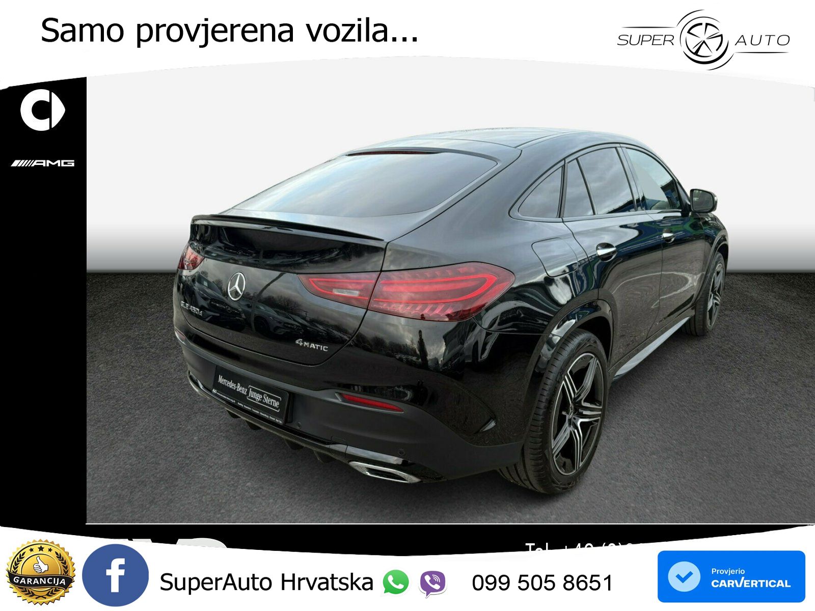 Mercedes GLE Coupe 450d (367 KS) EQ Boost 4MATIC 9G-TRONIC AMG LED+GR SJED+ACC