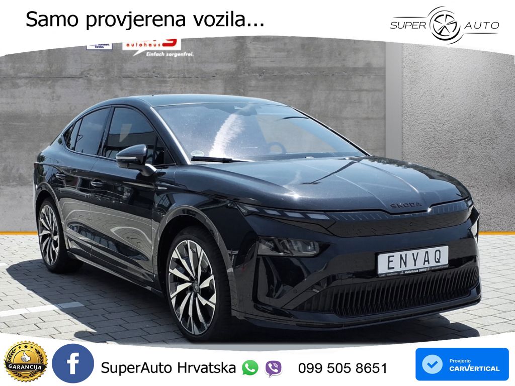 Škoda Enyaq Coupe iV 85 82 kWh (286 KS) SportLine LED+GR SJED+ACC