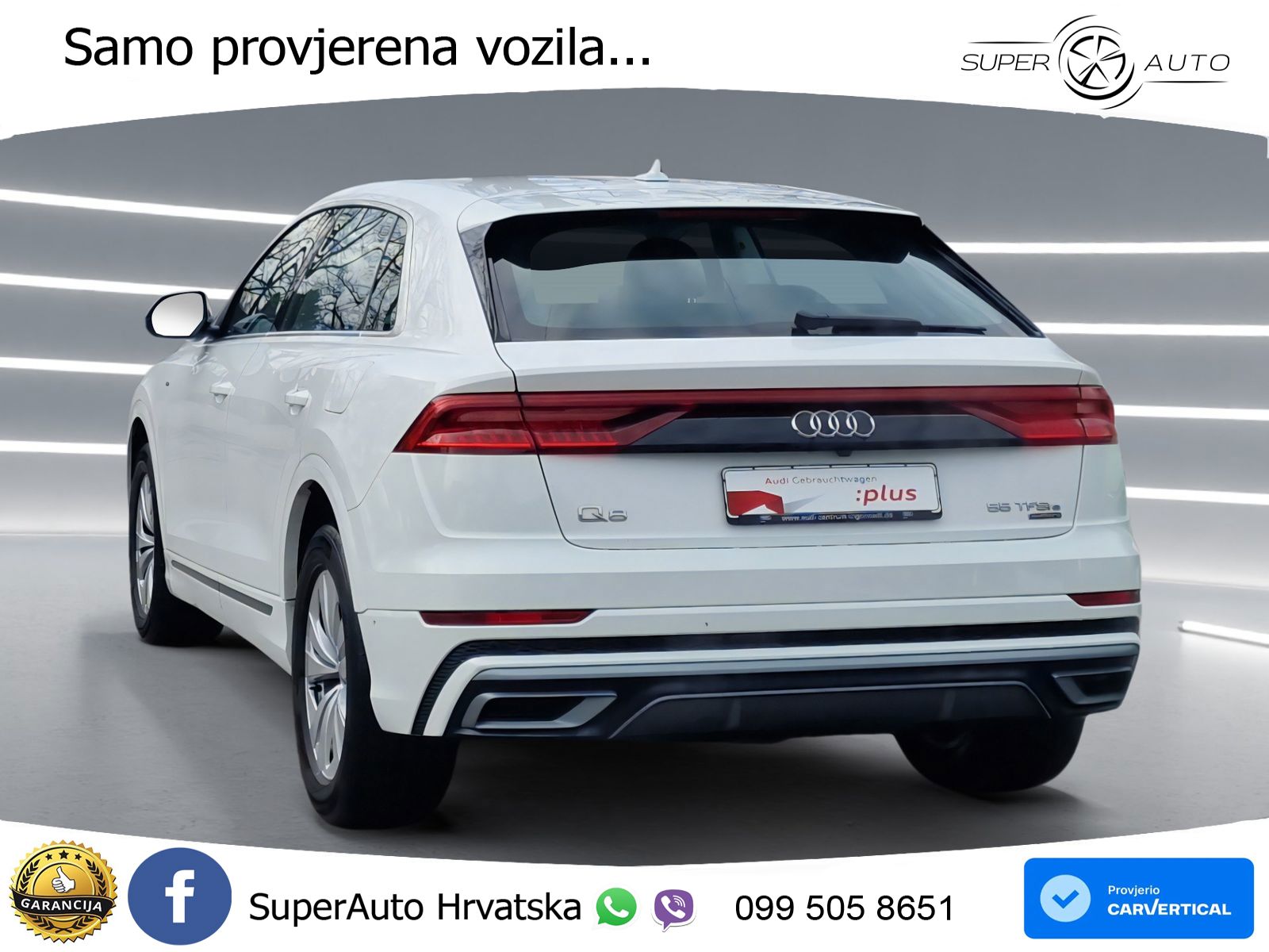 Audi Q8 55 TFSIe V6 (381 KS) quattro tiptronic S line LED+GR SJED+ACC