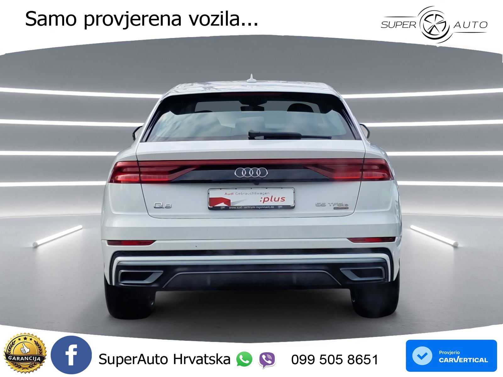 Audi Q8 55 TFSIe V6 (381 KS) quattro tiptronic S line LED+GR SJED+ACC