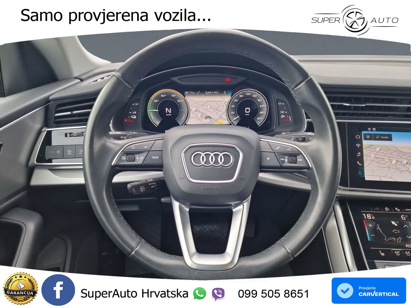 Audi Q8 55 TFSIe V6 (381 KS) quattro tiptronic S line LED+GR SJED+ACC