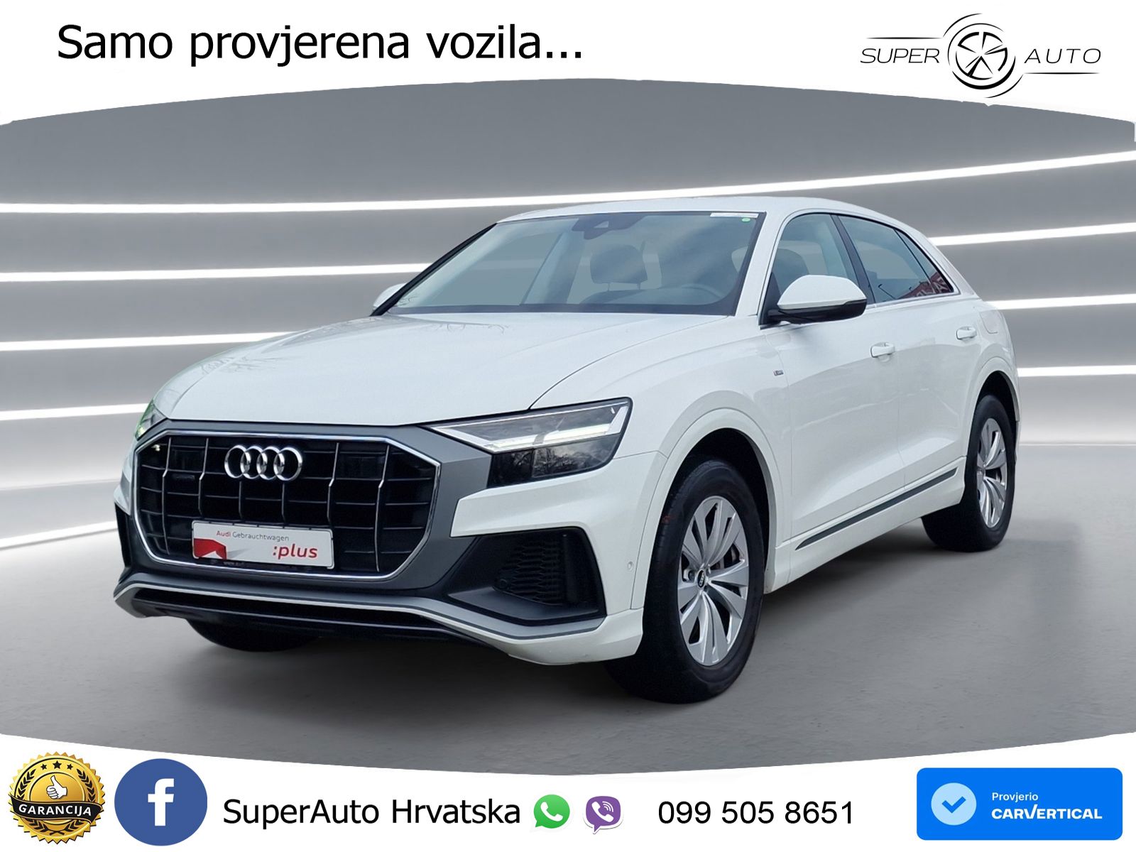 Audi Q8 55 TFSIe V6 (381 KS) quattro tiptronic S line LED+GR SJED+ACC