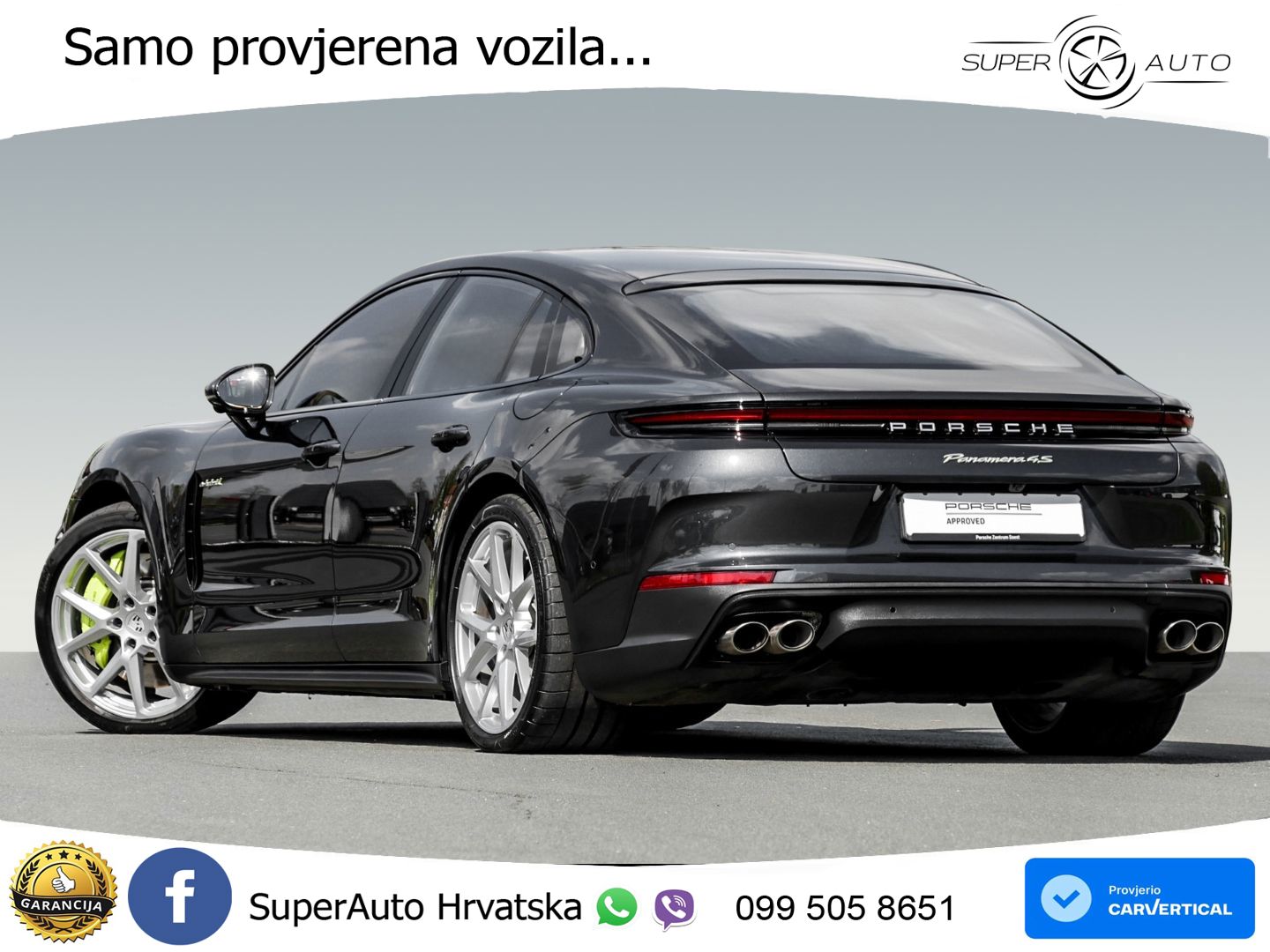 Porsche Panamera 4S 2.9 V6 (544 KS) E-Hybrid PDK ACC+HEAD+4xGR SJED+360+PANO