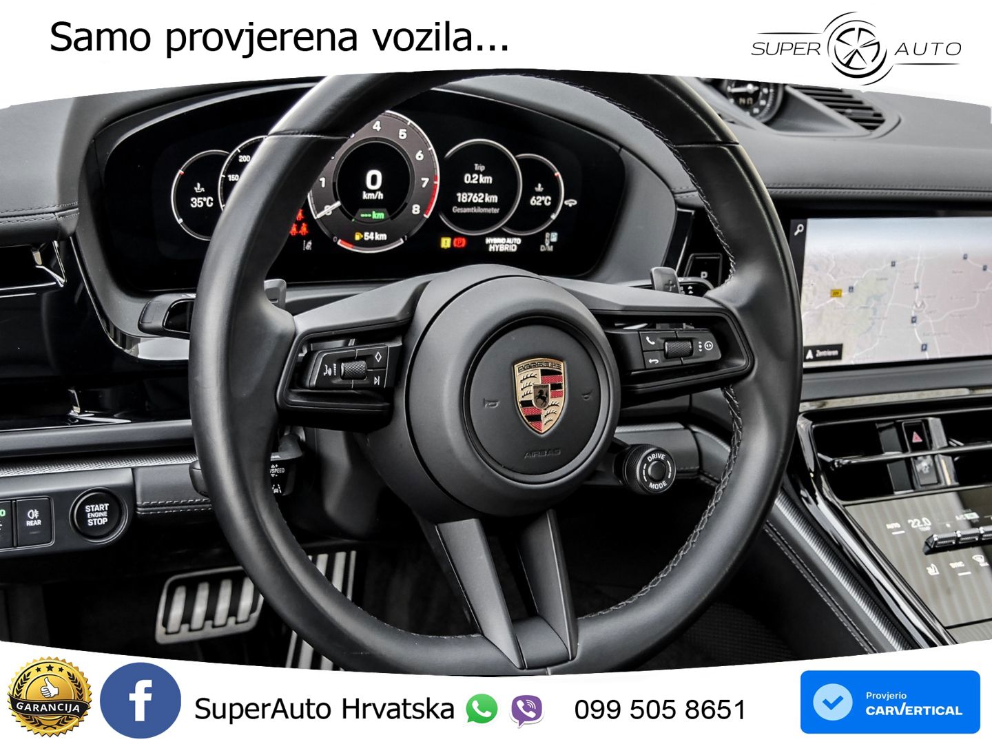 Porsche Panamera 4S 2.9 V6 (544 KS) E-Hybrid PDK ACC+HEAD+4xGR SJED+360+PANO