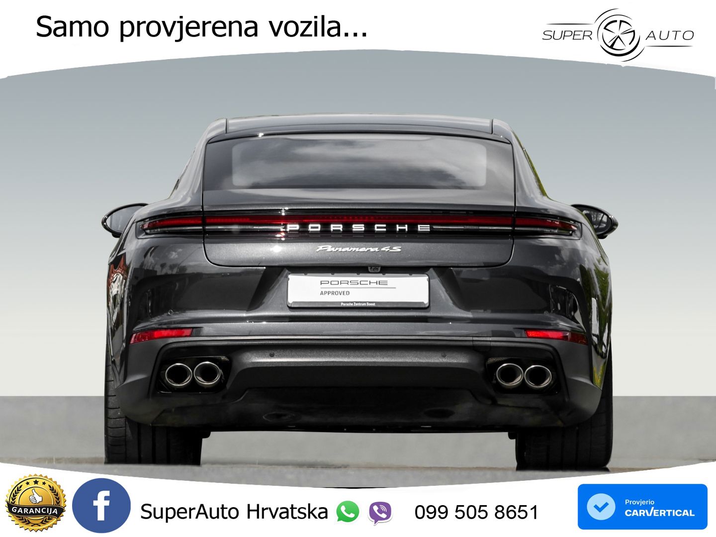Porsche Panamera 4S 2.9 V6 (544 KS) E-Hybrid PDK ACC+HEAD+4xGR SJED+360+PANO