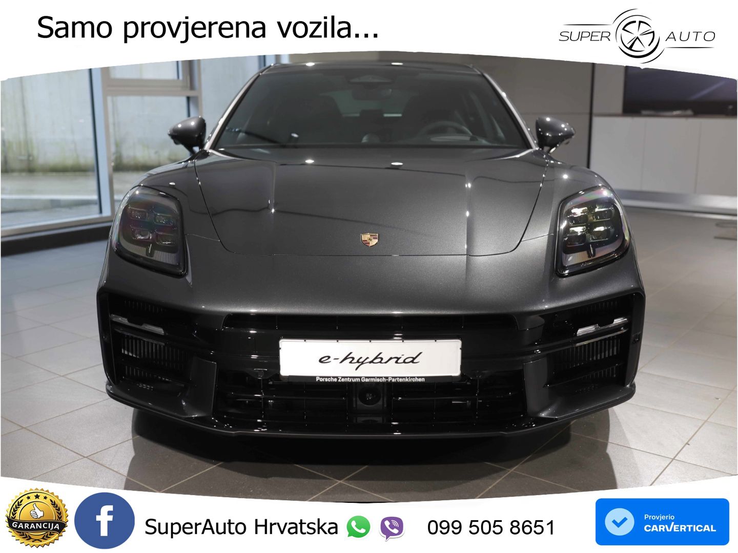 Porsche Panamera 4 2.9 V6 (470 KS) E-Hybrid PDK ZRAČNI+ACC+GR SJED+KAM+PANO