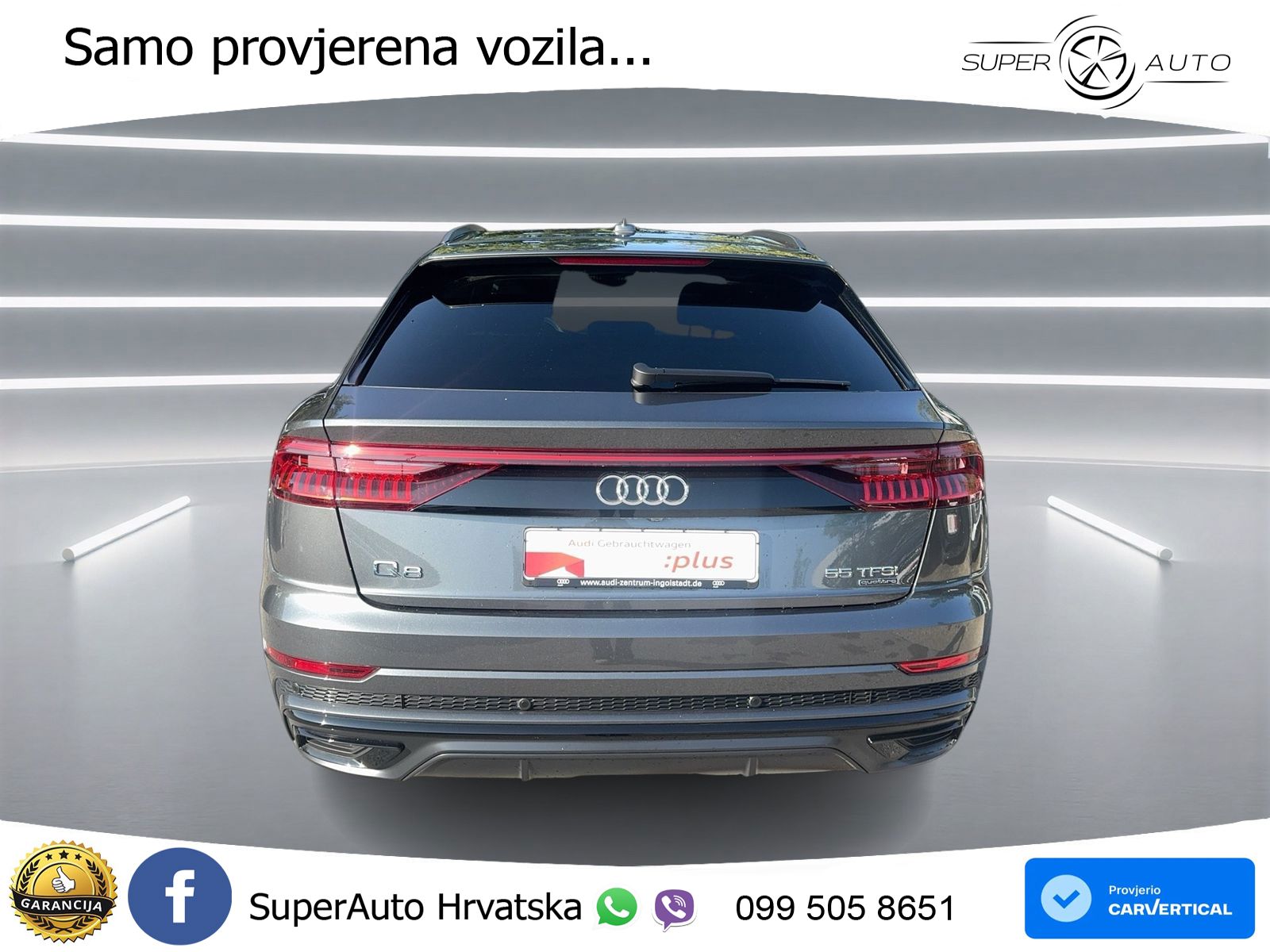 Audi Q8 55 TFSI V6 (340 KS) quattro Tiptronic S line LED+ACC+GR SJED