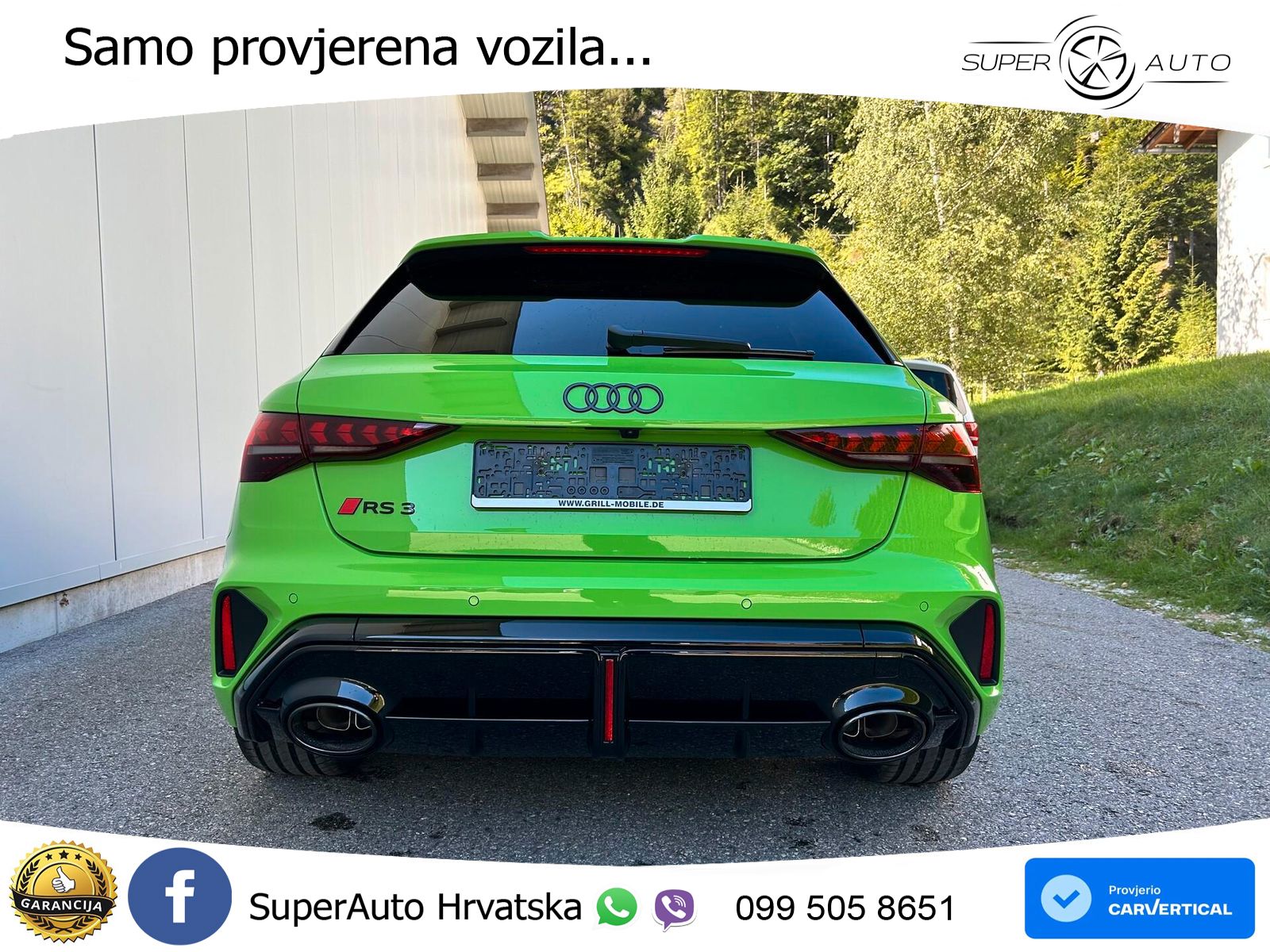 Audi RS3 Sportback 2.5 TFSI (400 KS) quattro S tronic LED+GR SJED+ACC