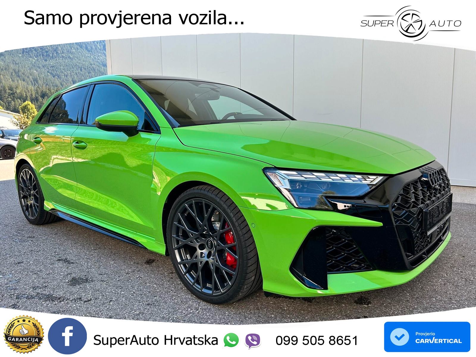 Audi RS3 Sportback 2.5 TFSI (400 KS) quattro S tronic LED+GR SJED+ACC