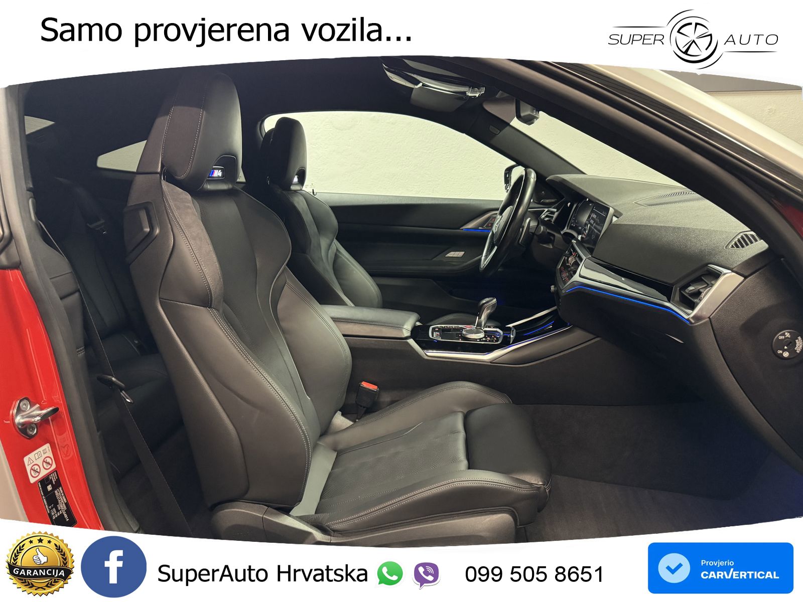 BMW M4 Competition 3.0 (510 KS) Steptronic LED+GR SJED+ACC