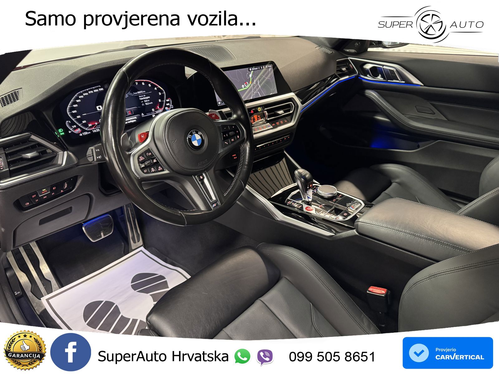 BMW M4 Competition 3.0 (510 KS) Steptronic LED+GR SJED+ACC