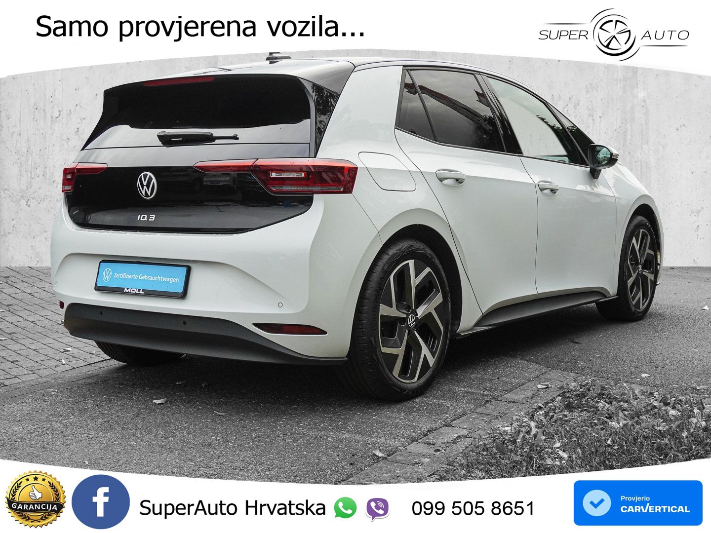 Volkswagen ID.3 Pro 62 kWh (204 KS) LED+GR SJED+ACC