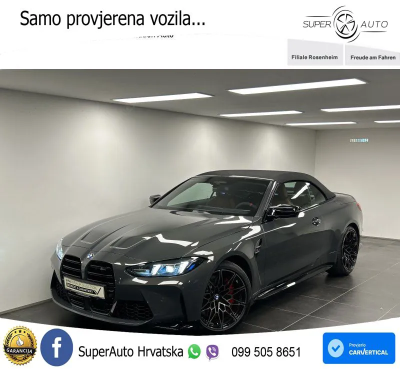 BMW M4 Convertible Competition 3.0 (530 KS) xDrive Steptronic LED+GR SJED+ACC