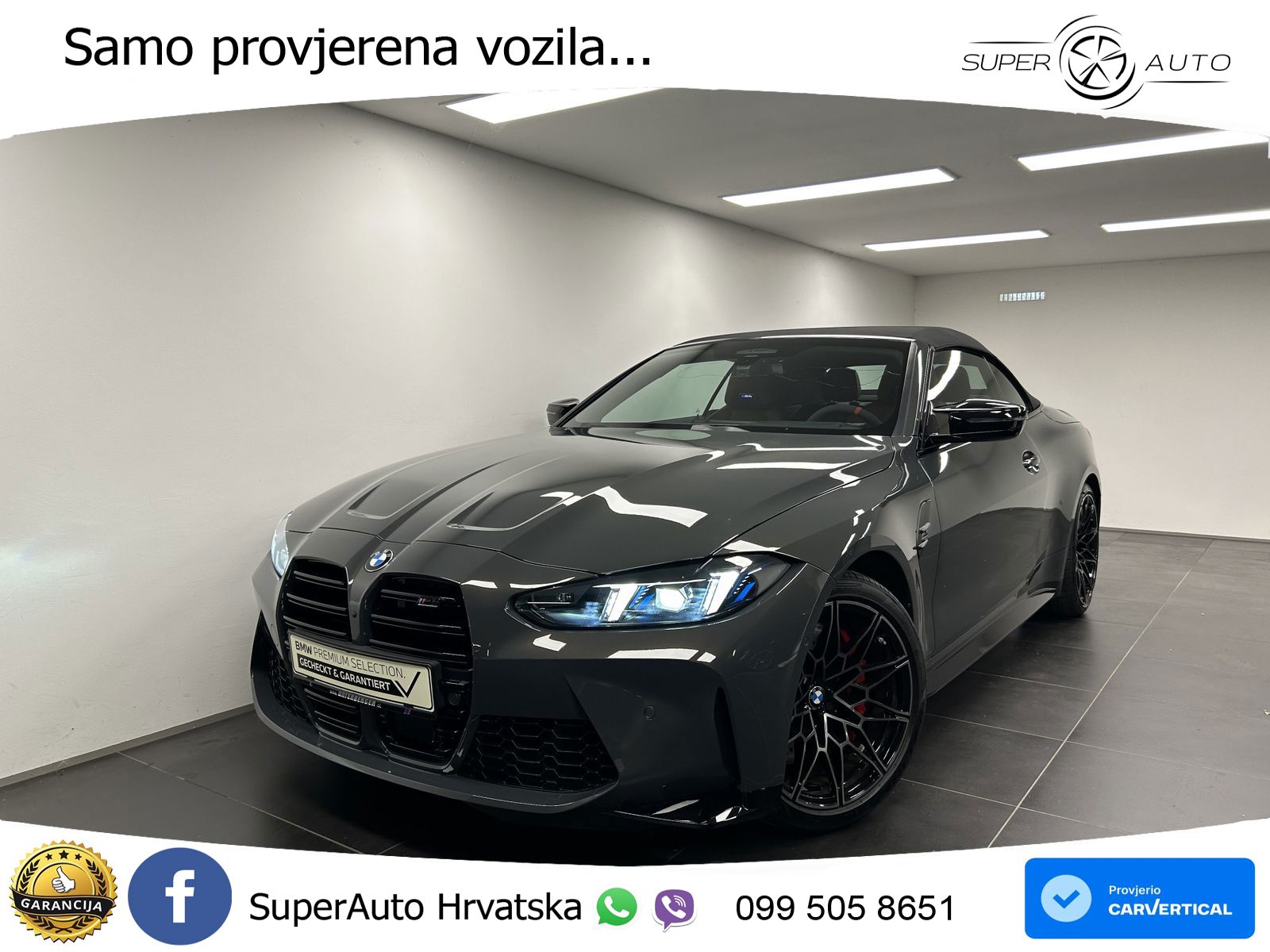 BMW M4 Convertible Competition 3.0 (530 KS) xDrive Steptronic LED+GR SJED+ACC