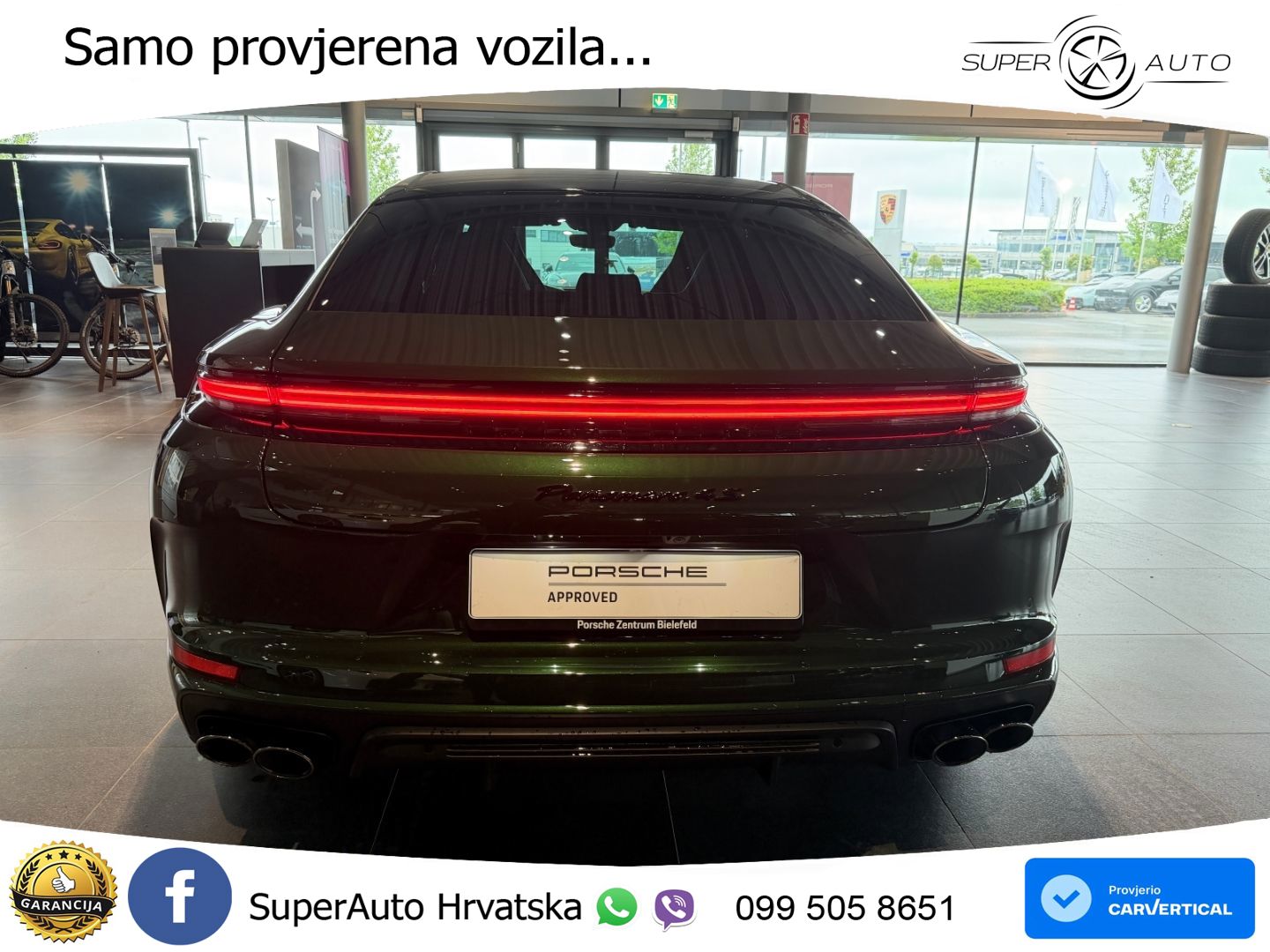 Porsche Panamera 4S 2.9 V6 (544 KS) E-Hybrid PDK ACC+HEAD+4xGR SJED+360+PANO