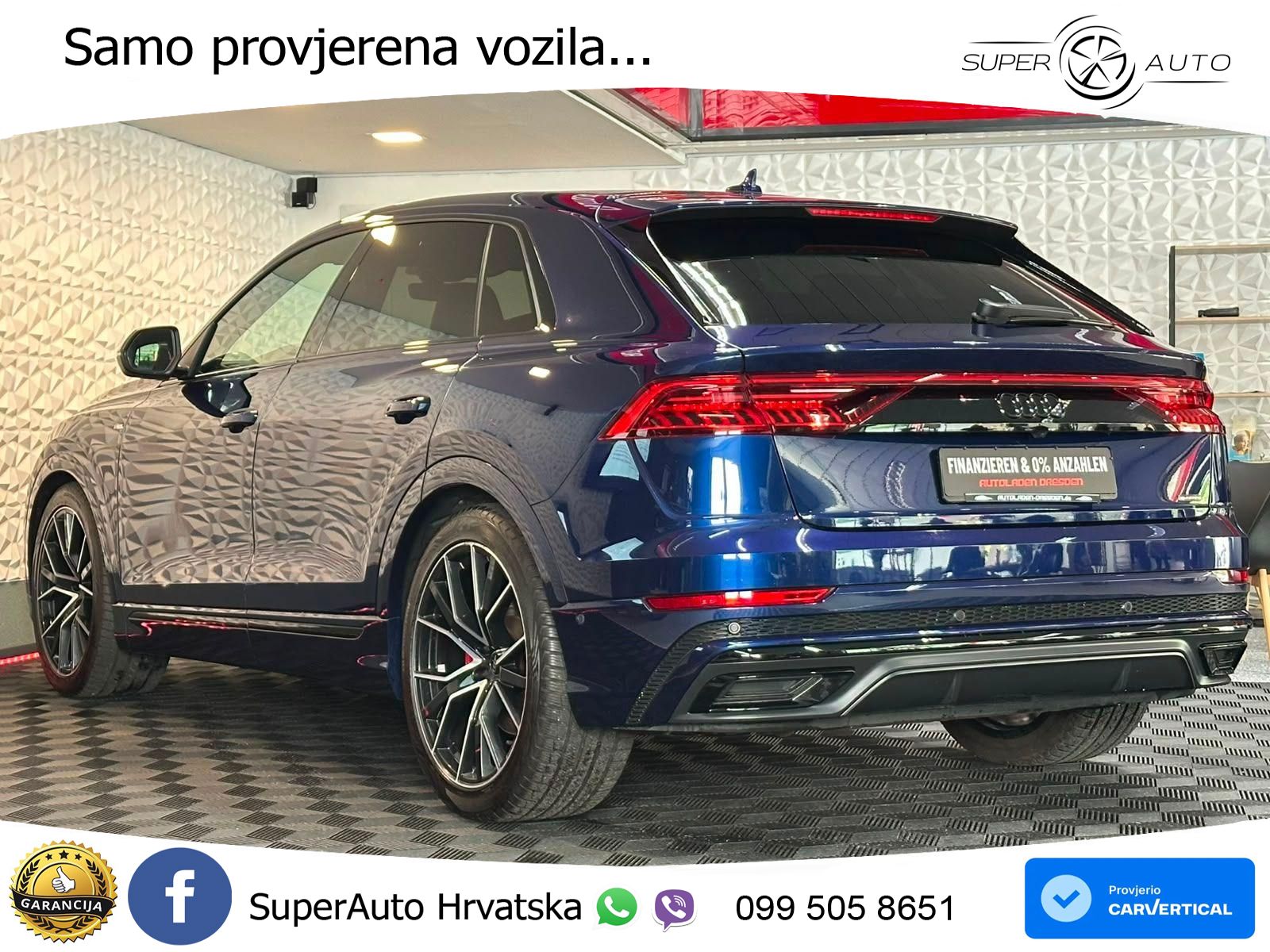 Audi Q8 50 TDI V6 (286 KS) quattro Tiptronic S line LED+GR SJED+ACC
