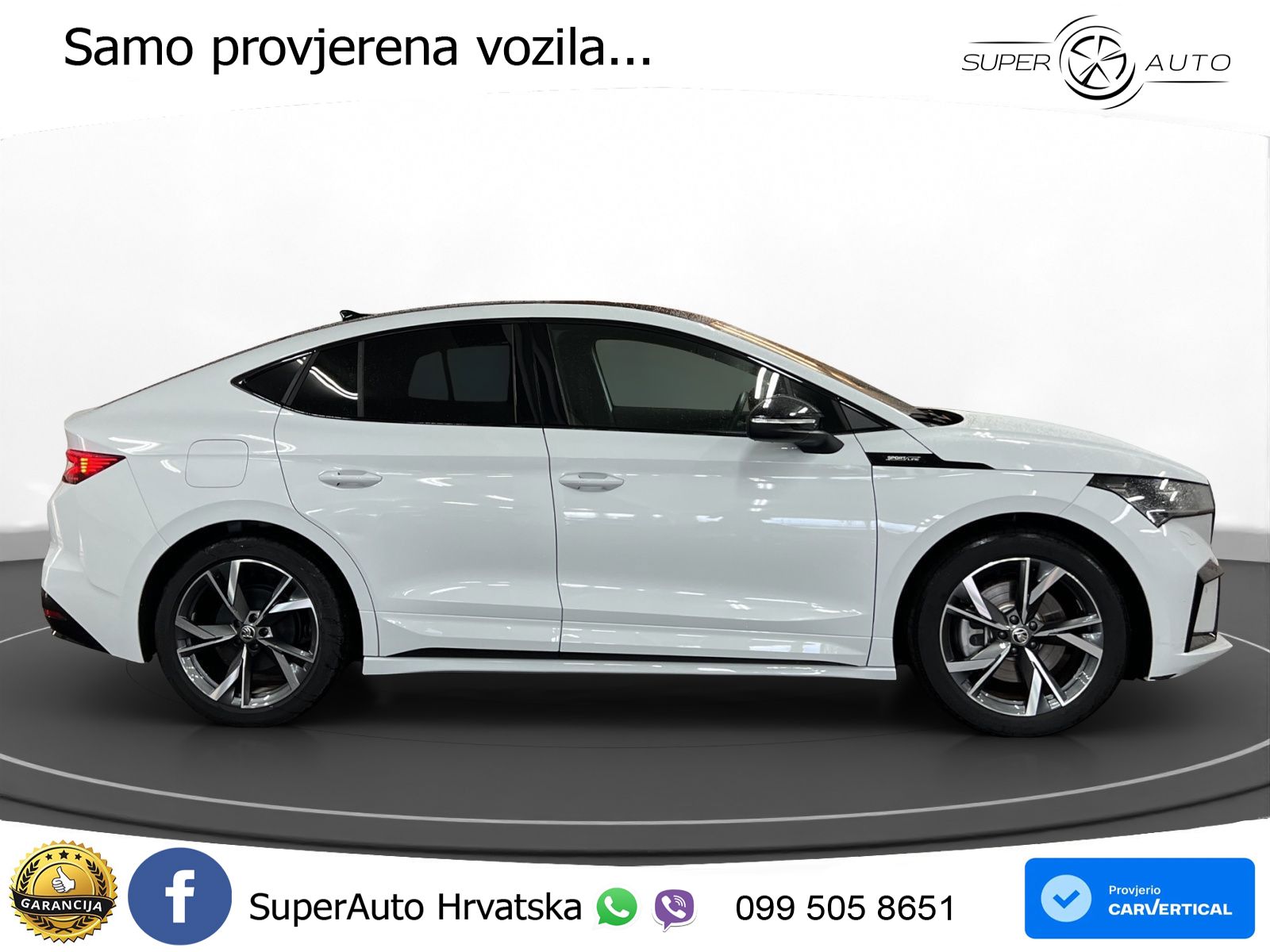 Škoda Enyaq Coupe iV 85 82 kWh (286 KS) SportLine LED+GR SJED+ACC